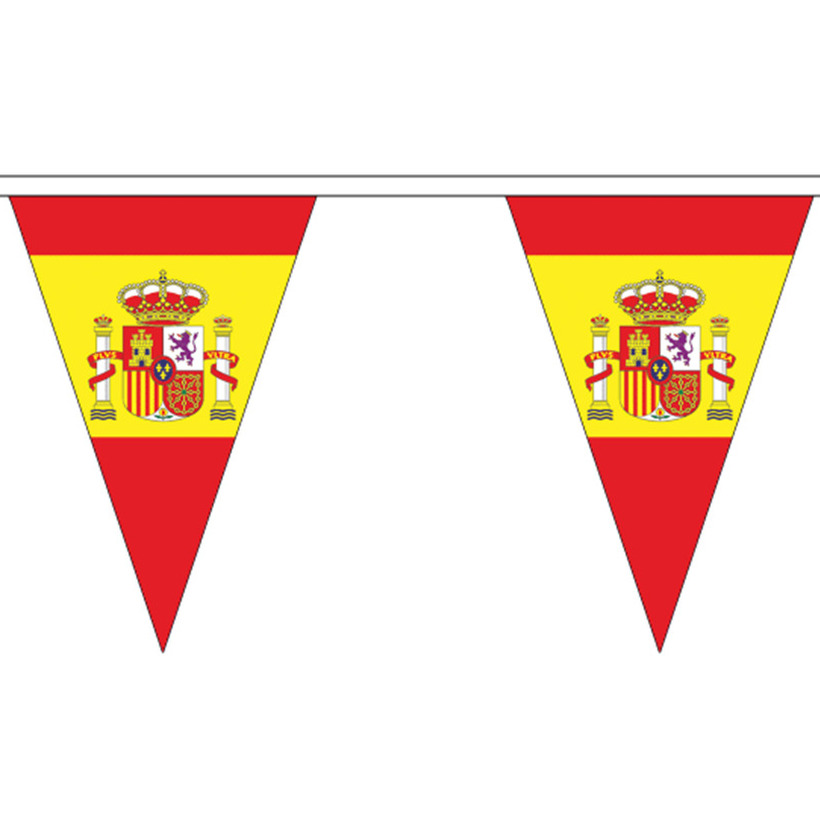 Spanje landen punt vlaggetjes 5 meter