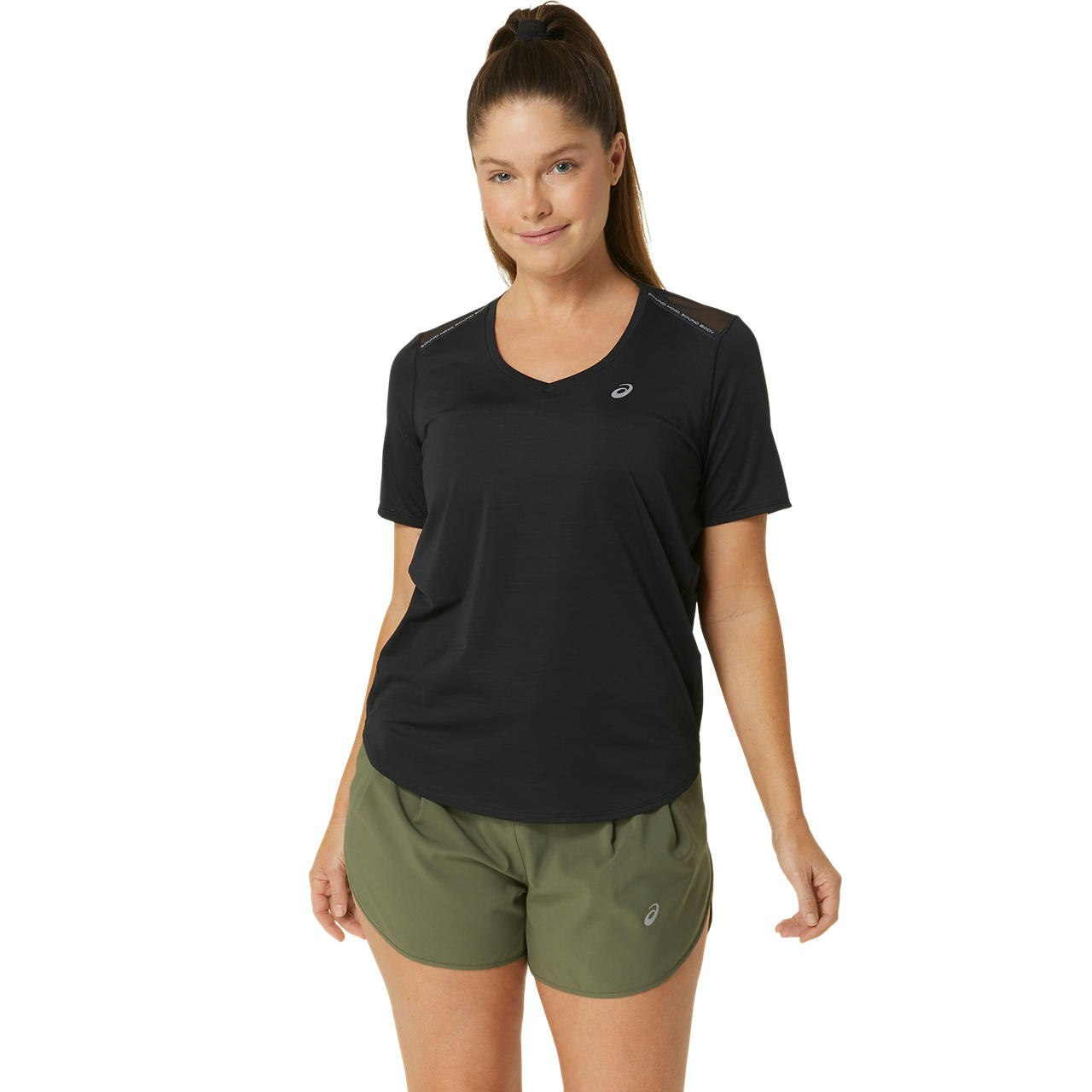 ASICS Road V-Neck T-shirt Dames