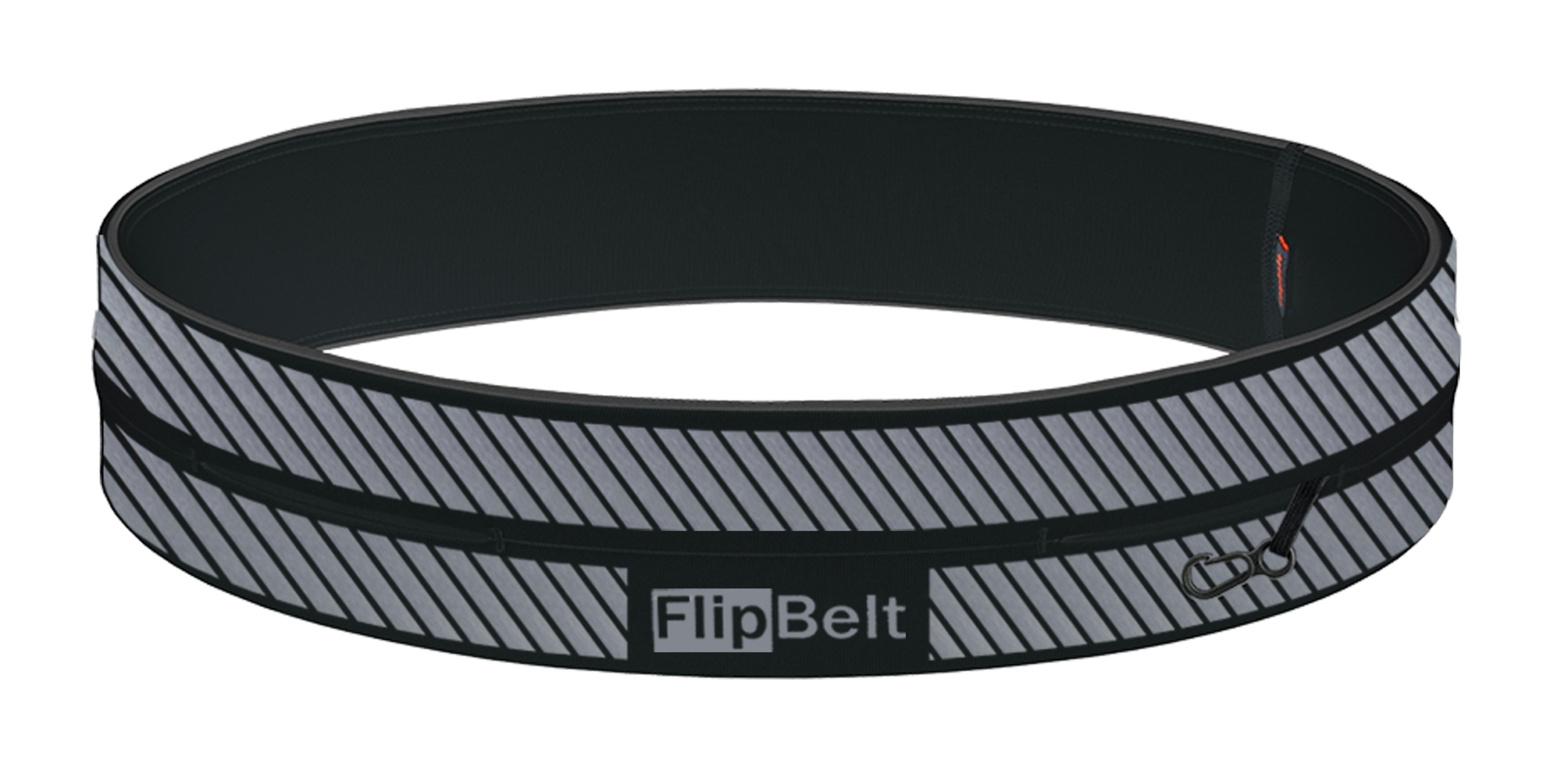FlipBelt Running Belt Reflective Black