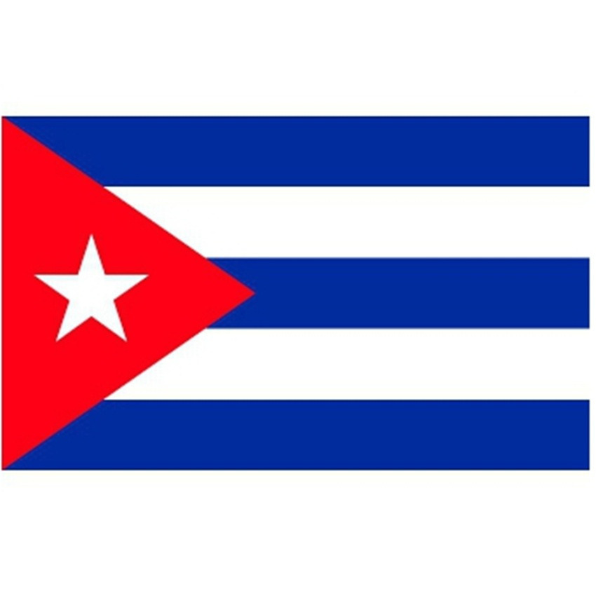 Vlag van Cuba stickers - 7 x 10 cm - Landen - Cubaanse vlaggetjes