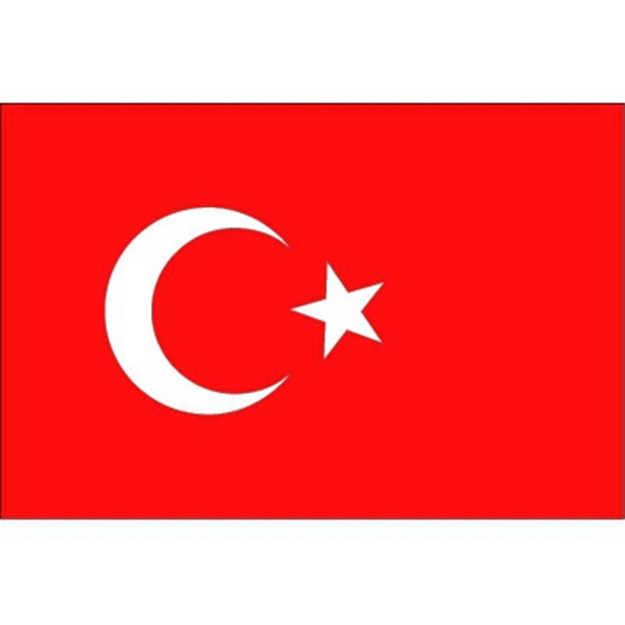 Vlag van Turkije stickers - 7 x 10 cm - Landen - Turkse vlaggetjes