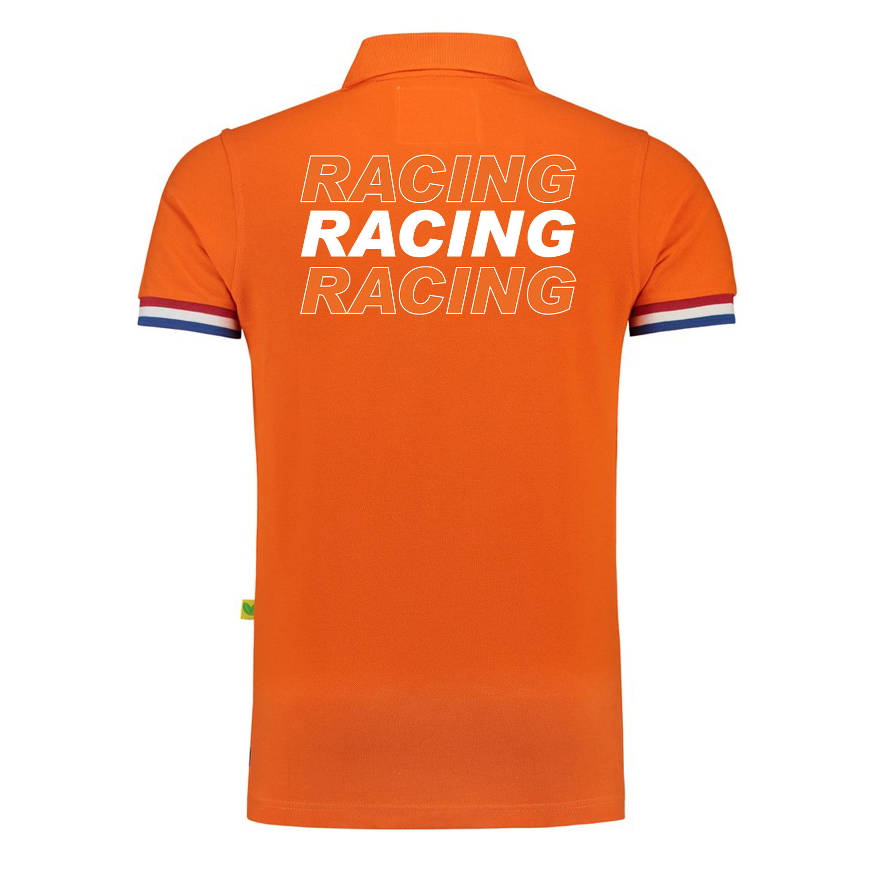 Racing supporter / race fan luxe polo shirt oranje voor heren