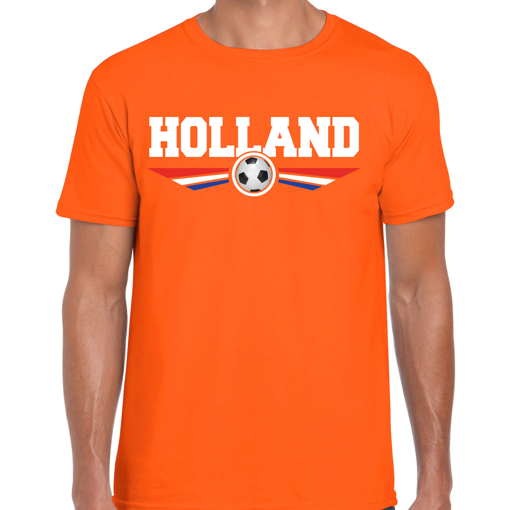 Holland landen / voetbal t-shirt oranje heren