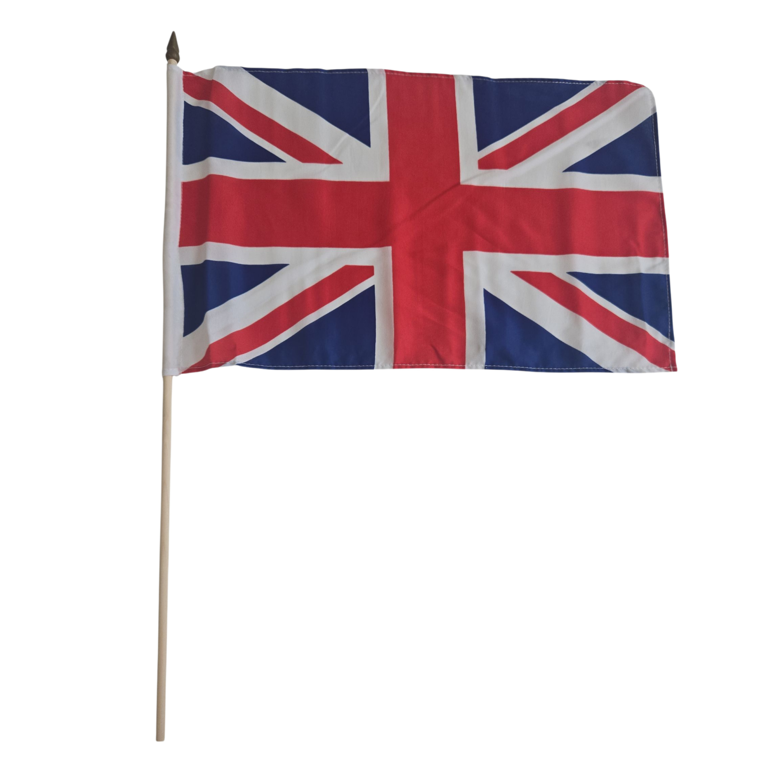 Luxe grote zwaaivlaggen Engeland - 30 x 45 cm - op lange stok - feestartikelen