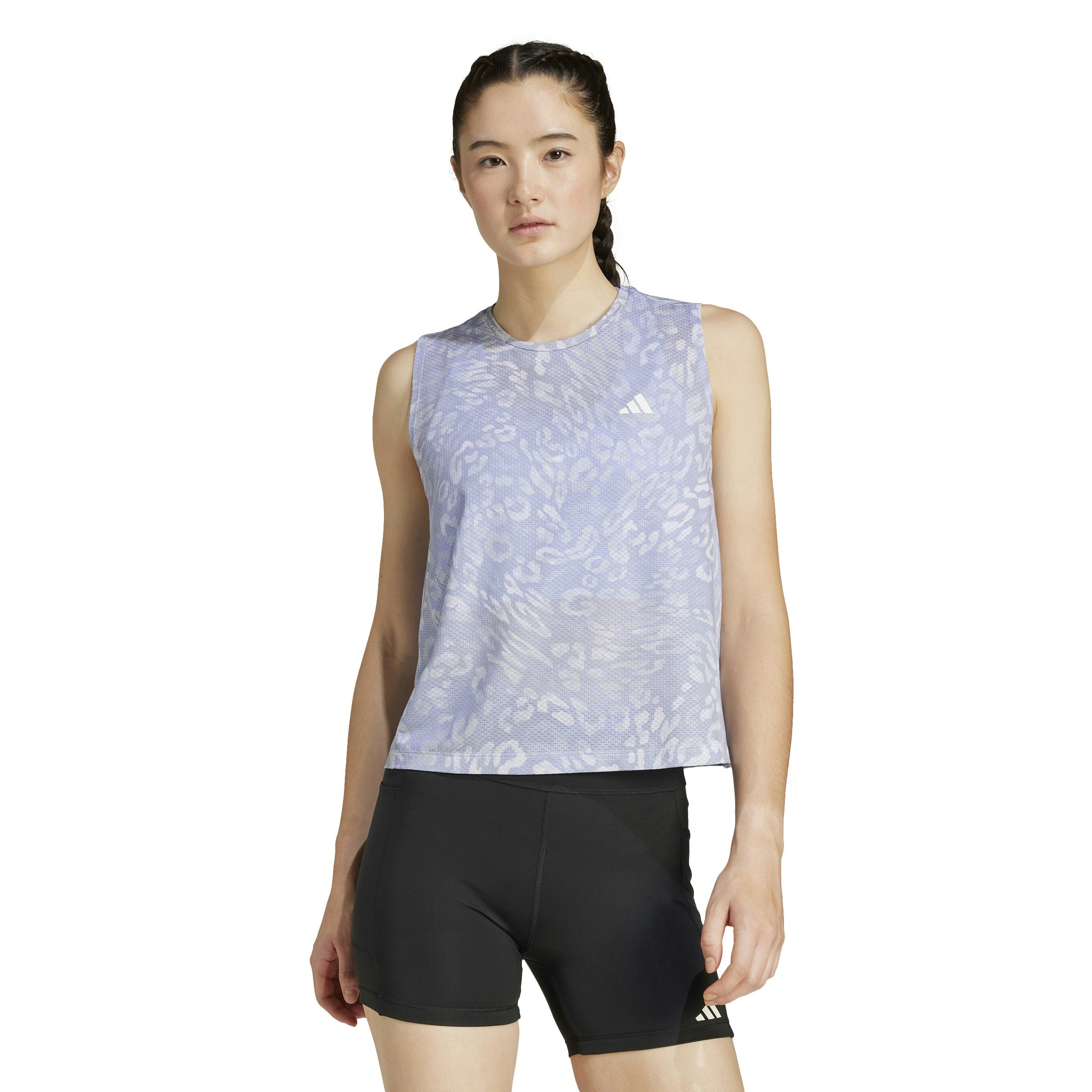 adidas Own The Run AOP T-Shirt Dames