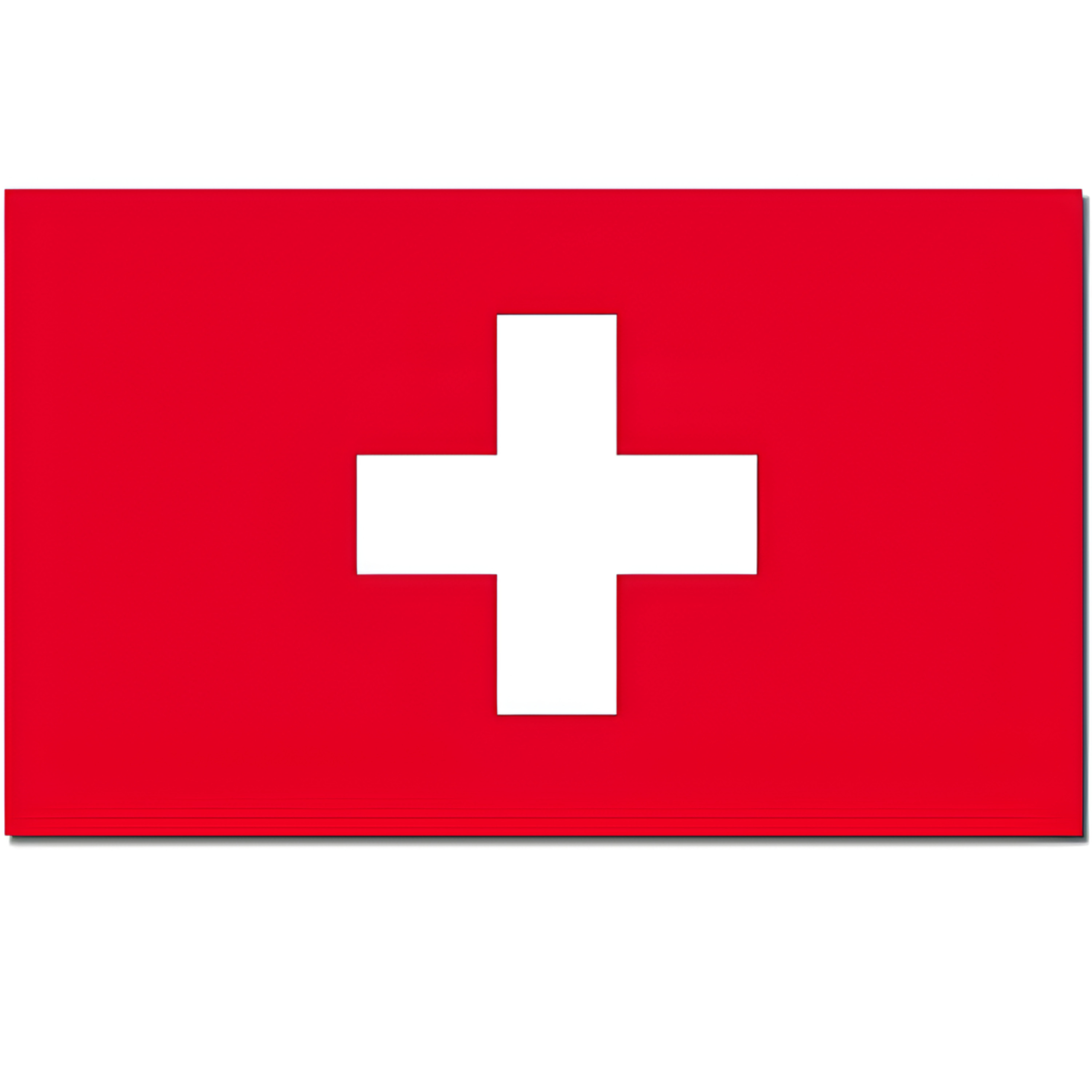 Vlag Zwitserland - 90 x 150 cm - feestartikelen - Zwitserland landen thema - supporter/fan