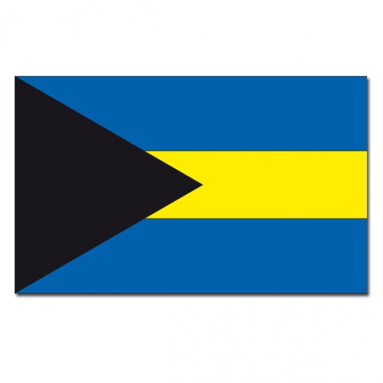 Vlag van de Bahamas - 90 x 150 cm - feestartikelen - landen thema - supporters versieringen