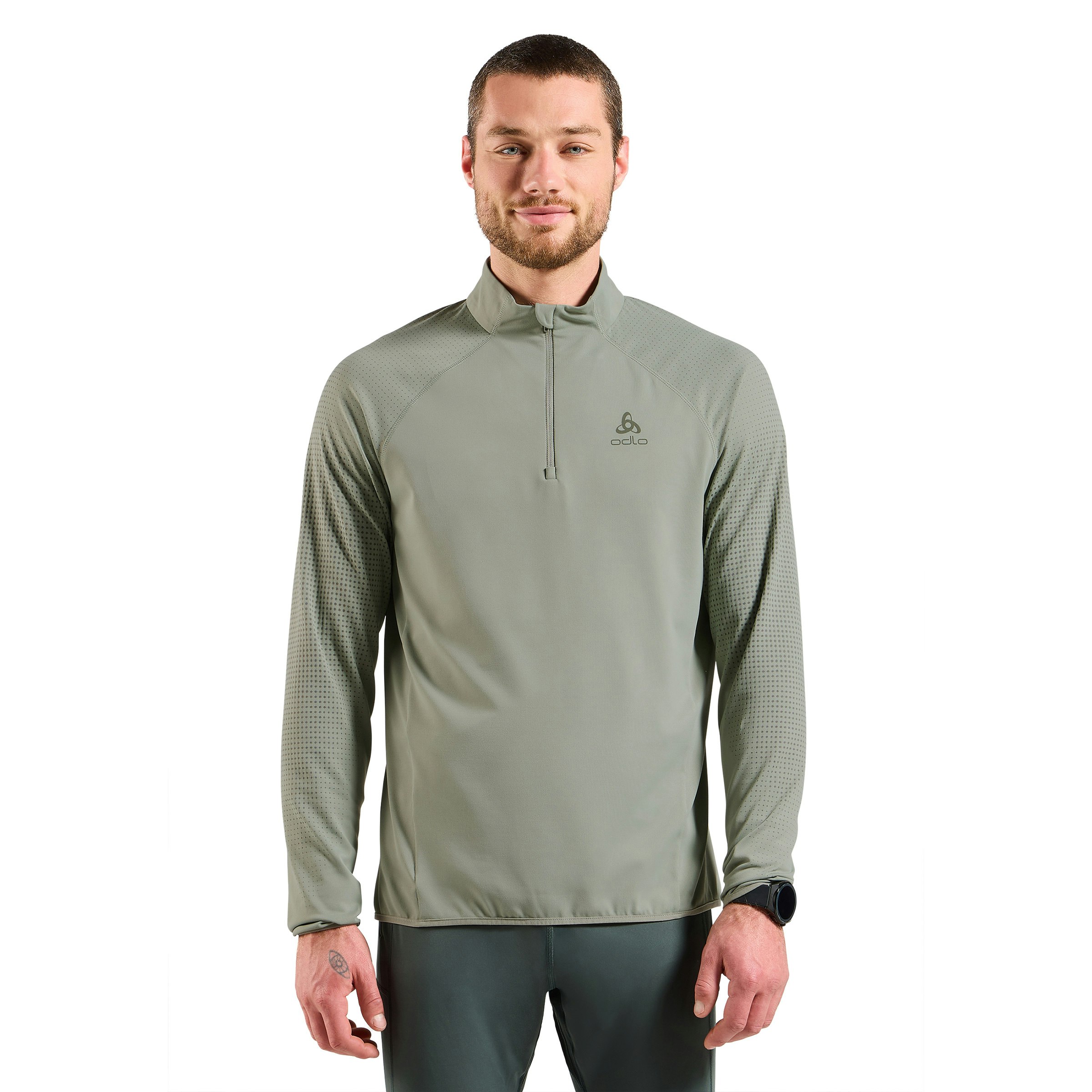 Odlo Zeroweight Warm Midlayer Half Zip Heren