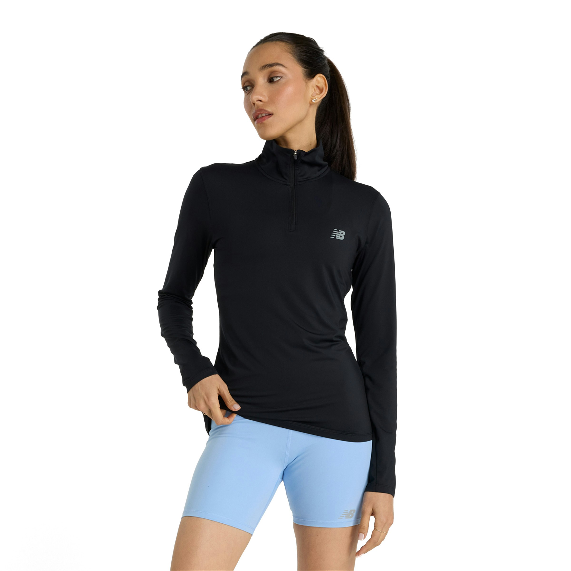 New Balance Sport Quarter Zip Shirt Dames