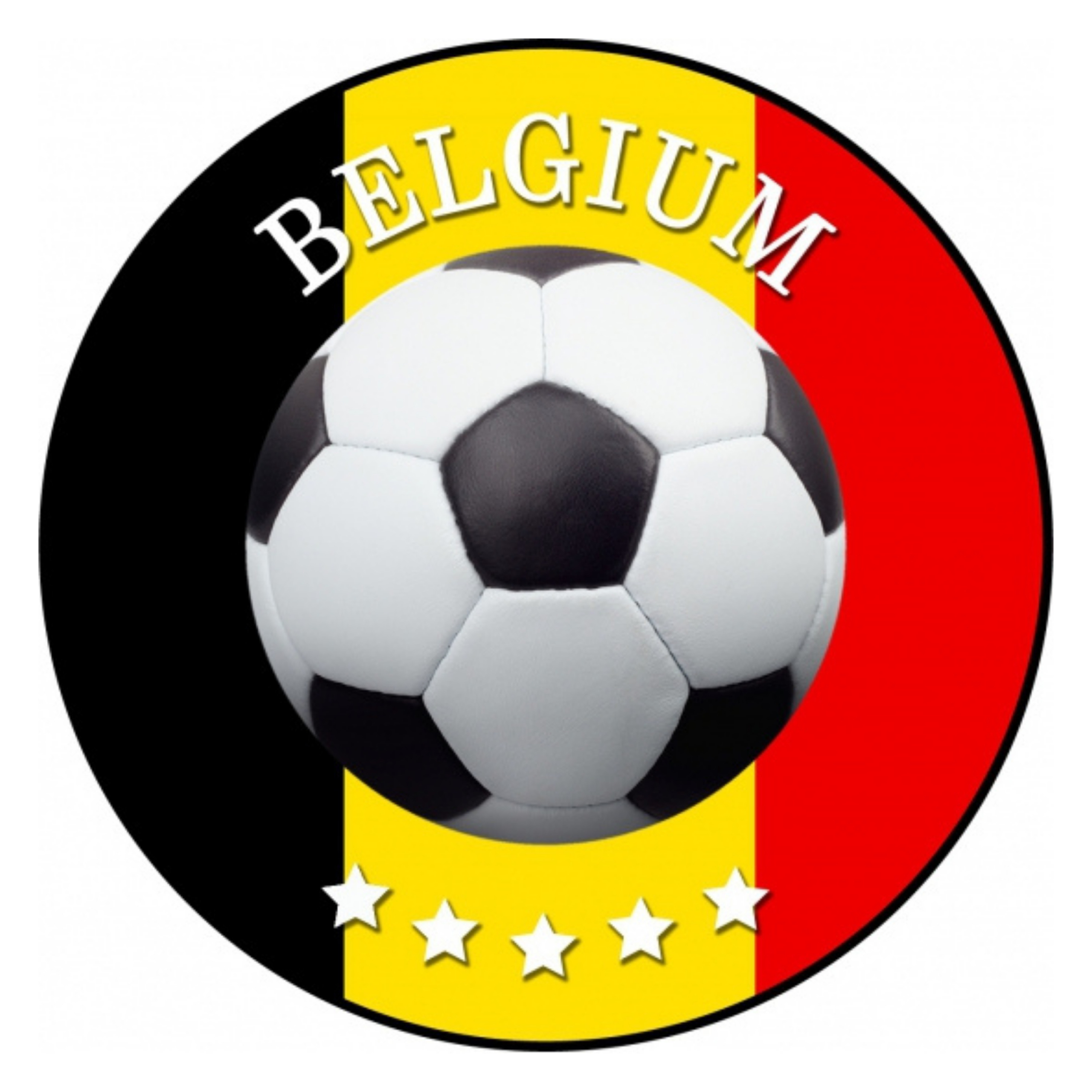 Bierviltjes Belgie - 25x stuks - voetbal - EK/WK versiering - onderzetter