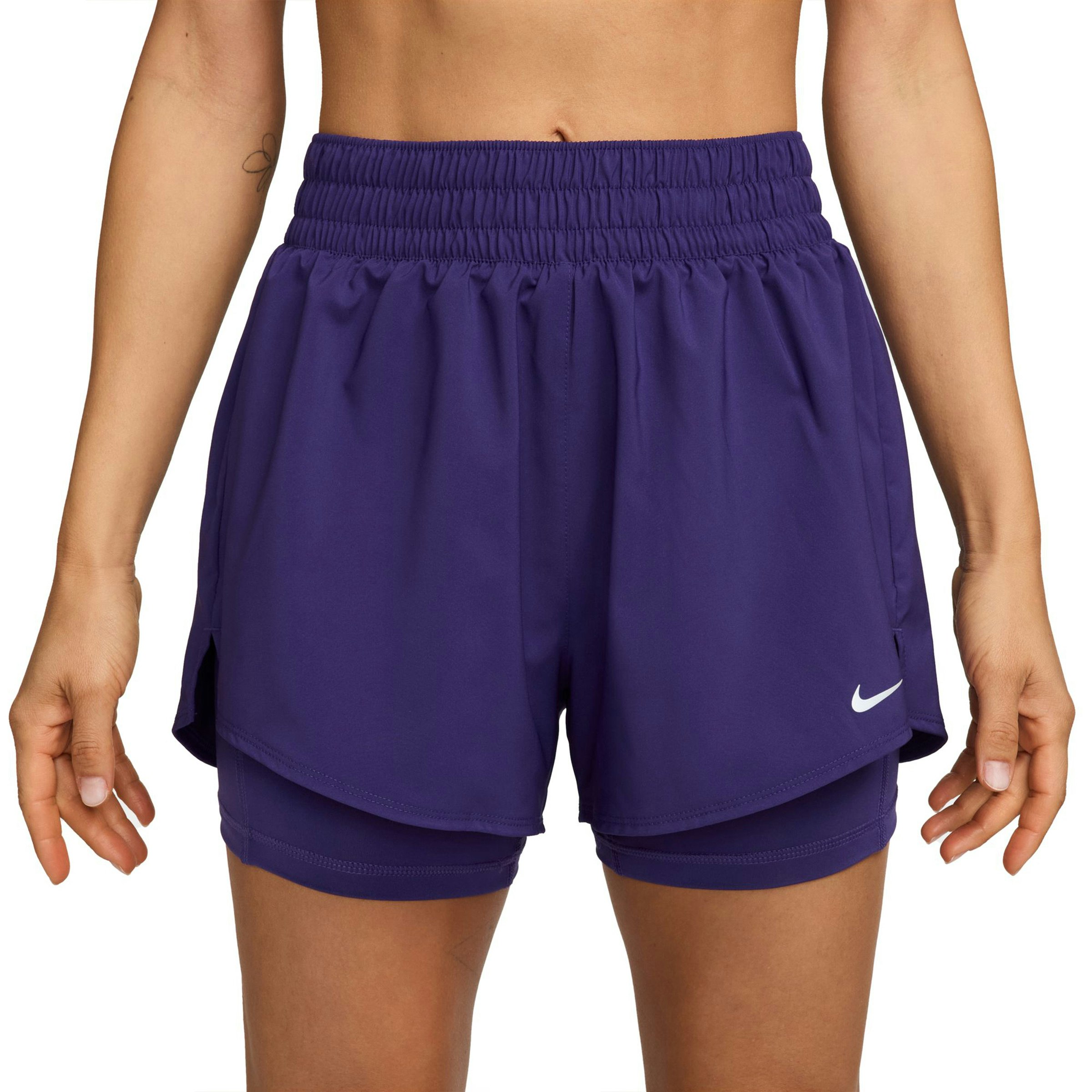 Nike One Dri-FIT High-Rise 3 Inch 2-in-1 Shorts Dames