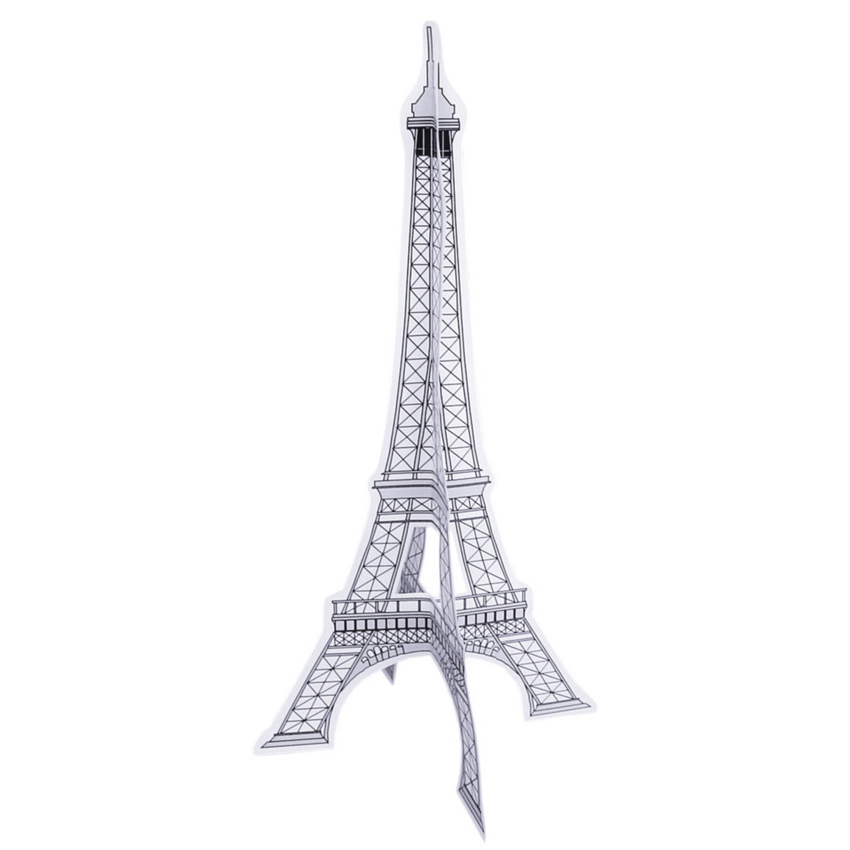 Decoratie Eiffeltoren - 40 cm - papier - brandvertragend - Frankijk versiering