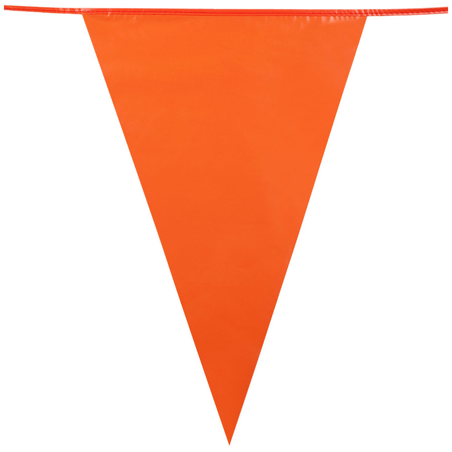 XL vlaggenlijn - oranje - 10 meter - plastic - Holland/Nederland versiering - Koningsdag