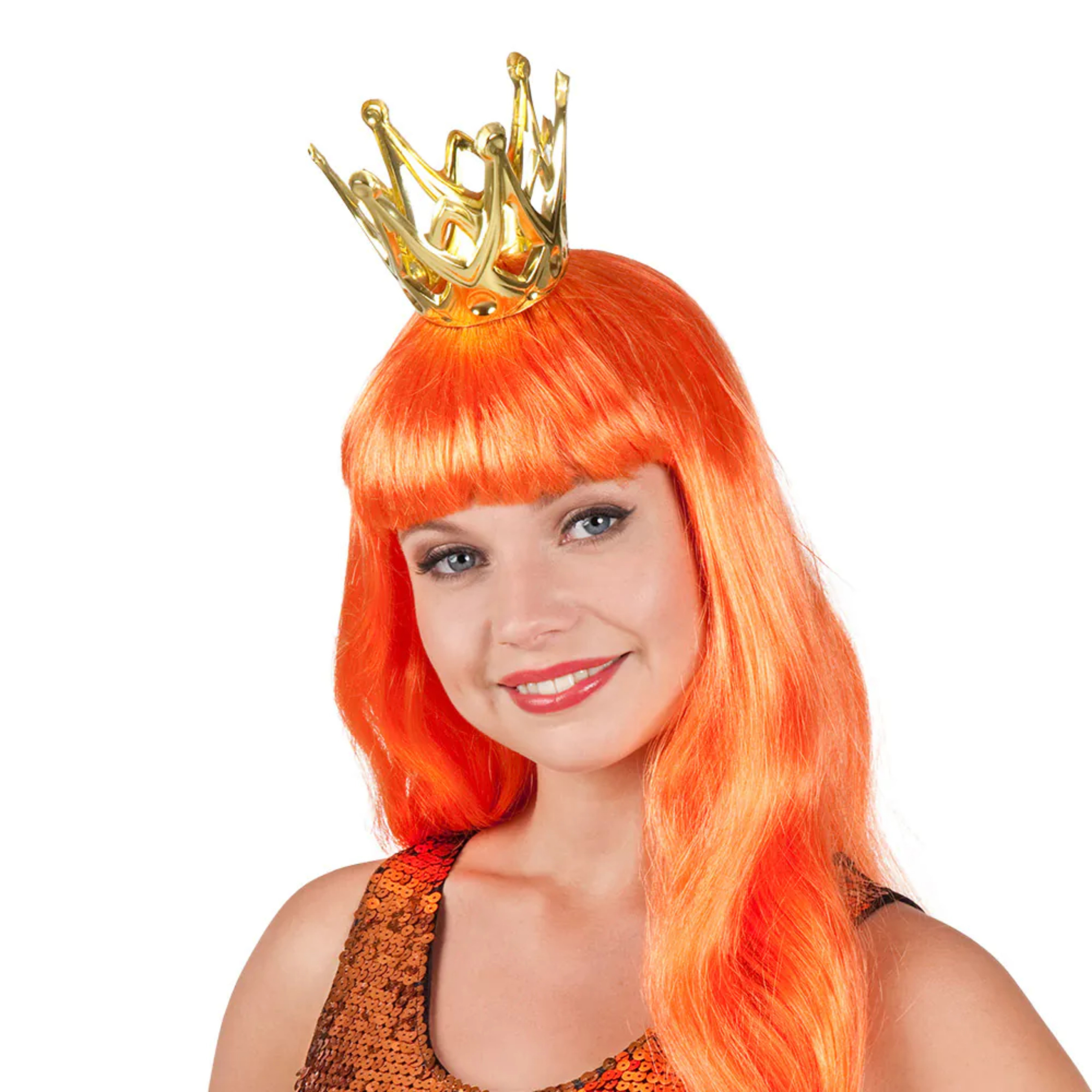 Prinsessen kroontje - goud - kunststof - carnaval - verkleden