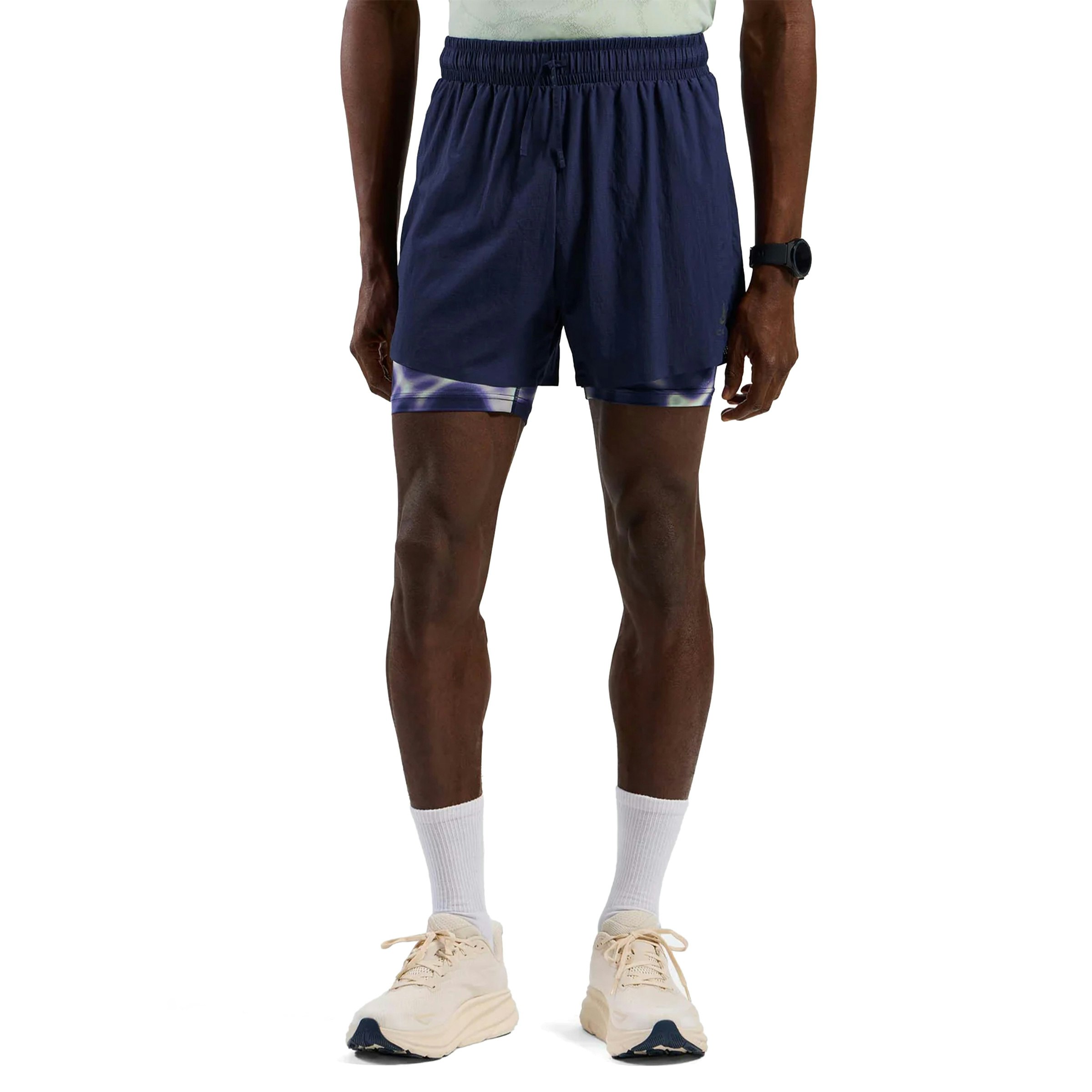 Odlo Zeroweight Print 5 Inch 2-in-1 Shorts Heren