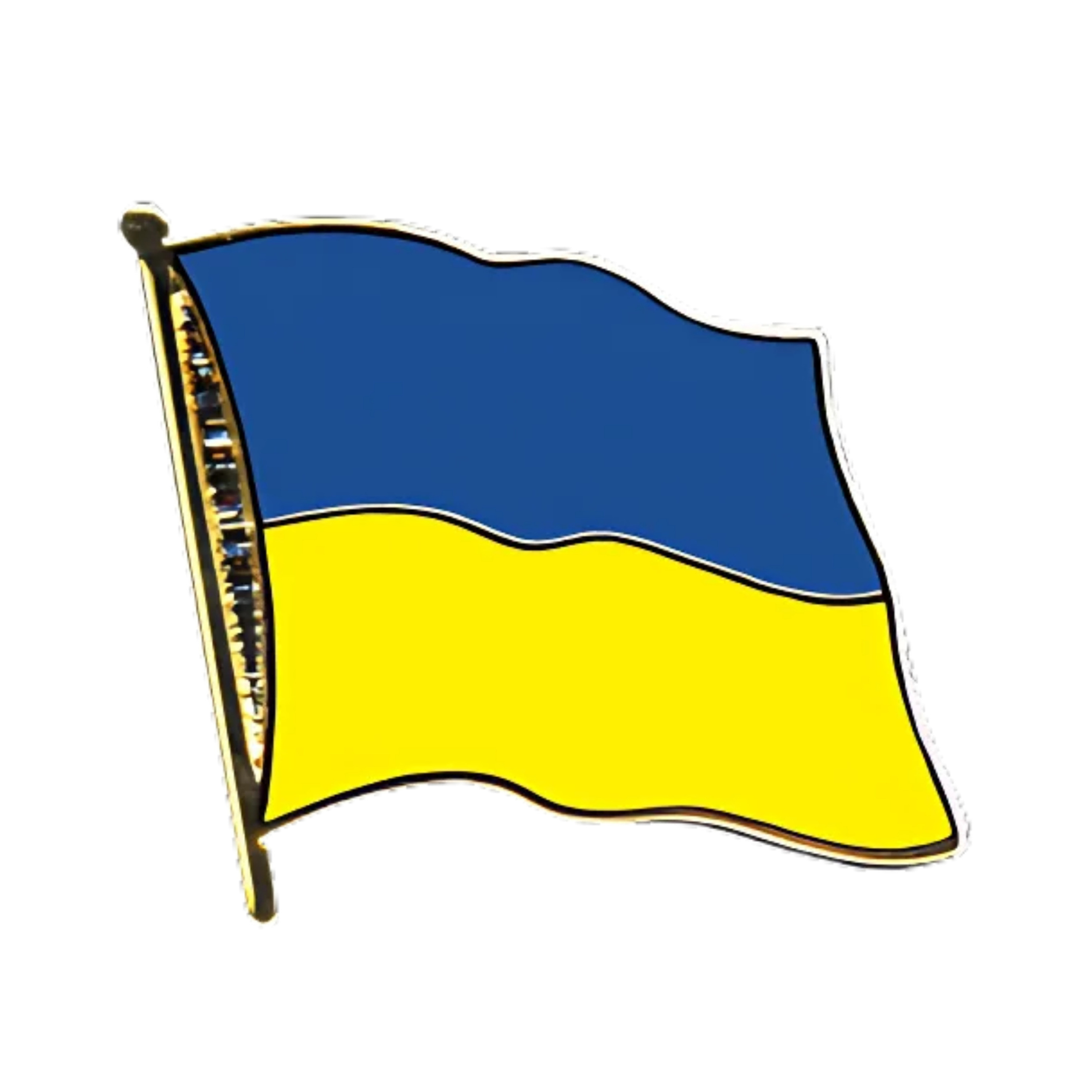 Pin Vlag Oekraine - 2 cm - vlaggen speldje - supporter - mini broche