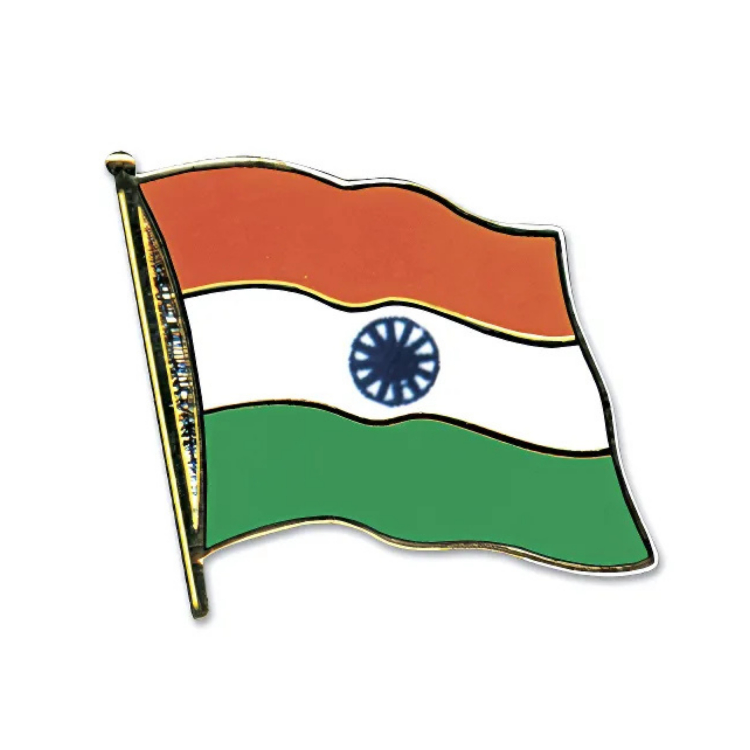 Pin Vlag India - 2 cm - vlaggen speldje - supporter - mini broche