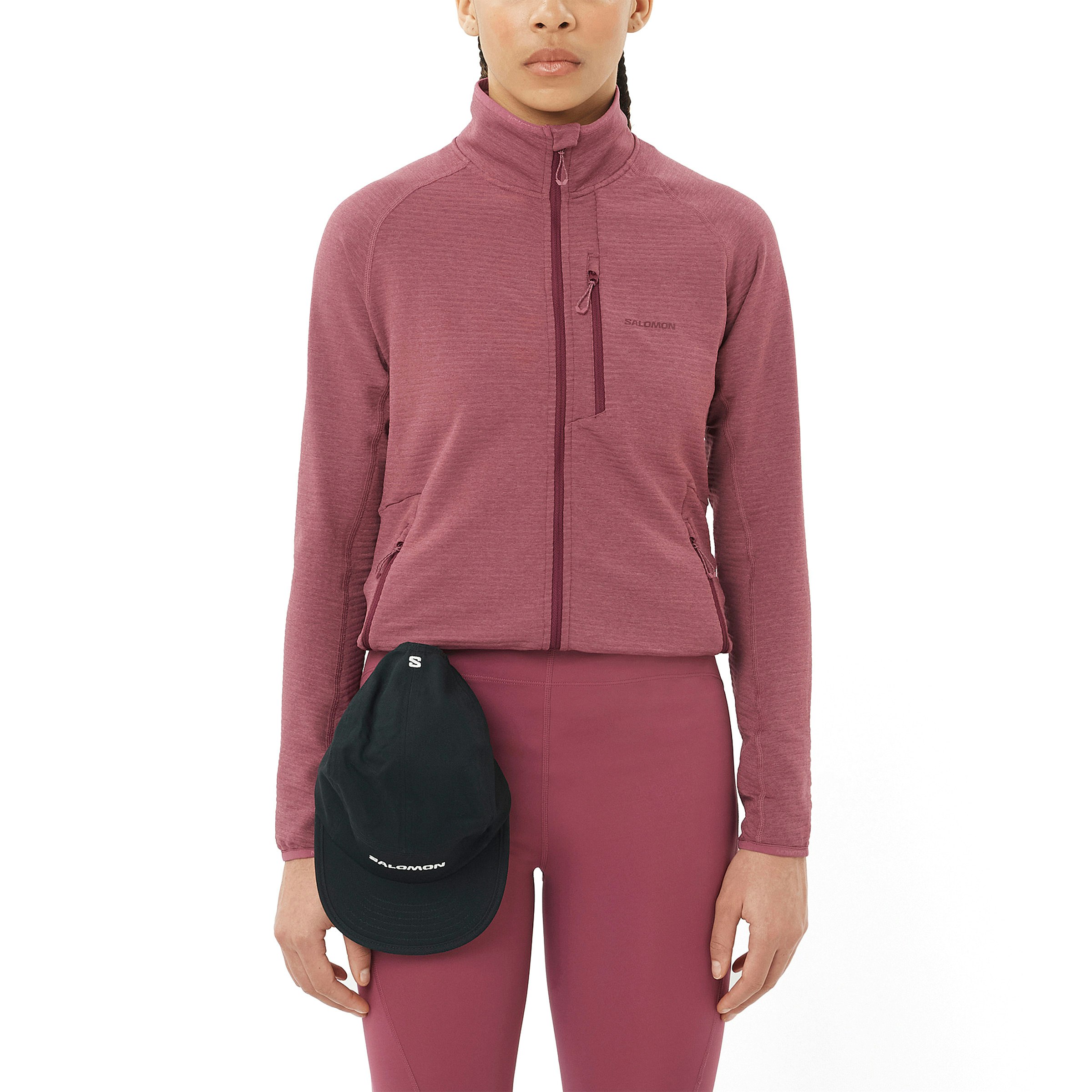 Salomon Essential Lightwarm Full-Zip Midlayer Dames