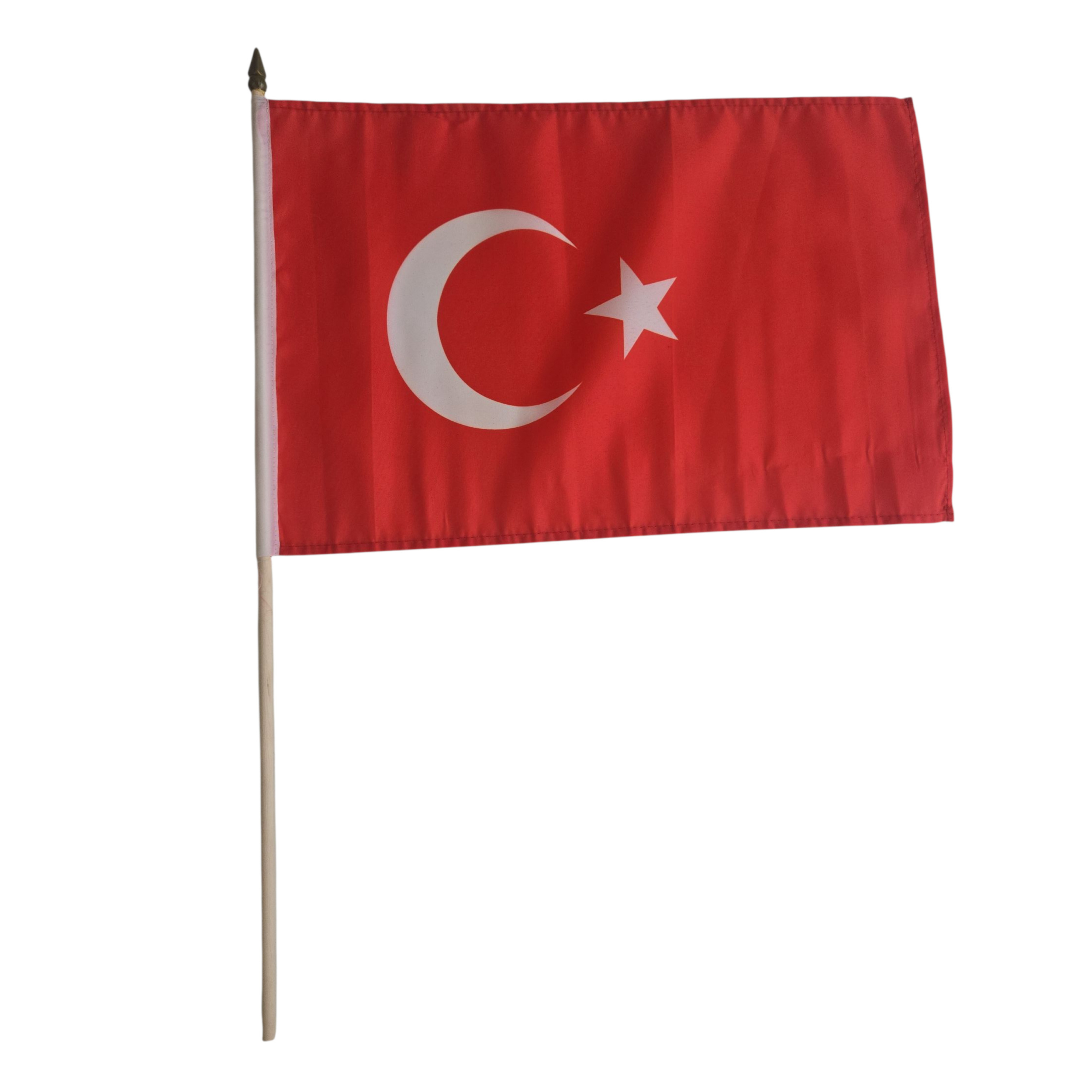 Luxe zwaaivlag Turkije 30 x 45 cm