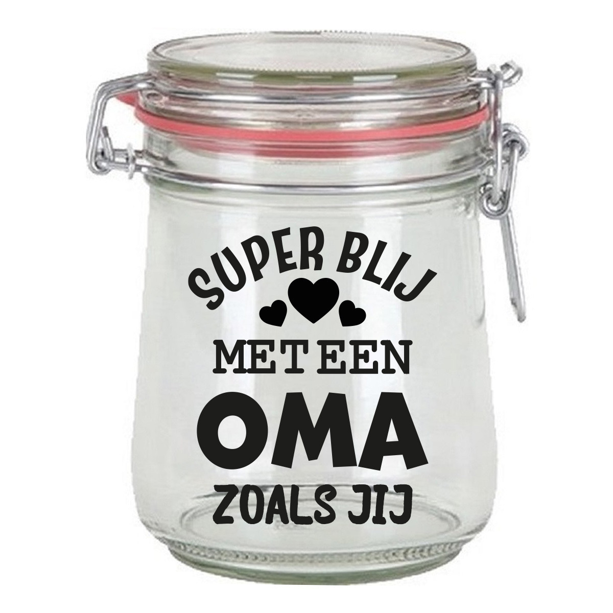 Cadeau voorraadpot - oma - glas - 10 x 7