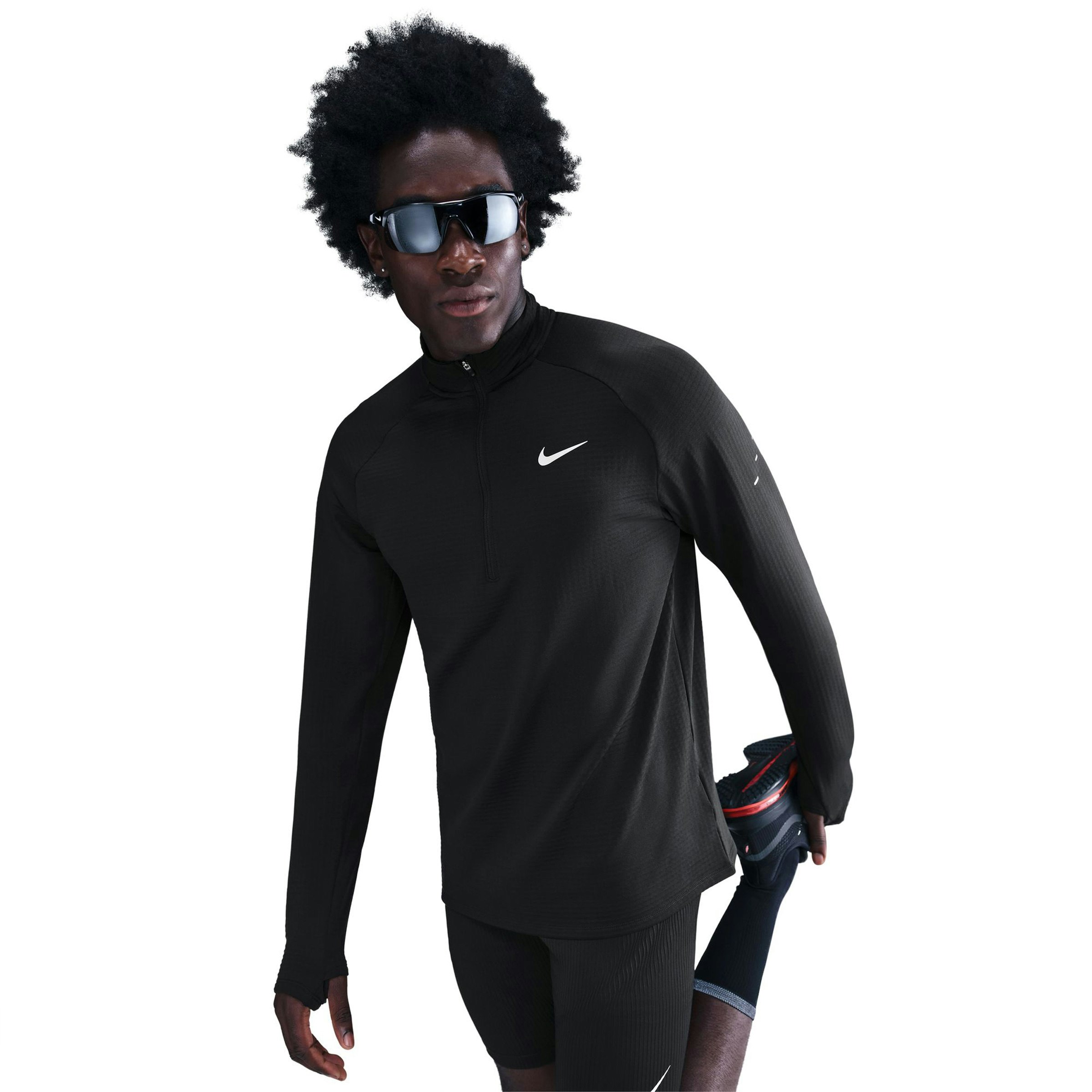 Nike Stride Therma-FIT Winterized Half Zip Repel Shirt Heren
