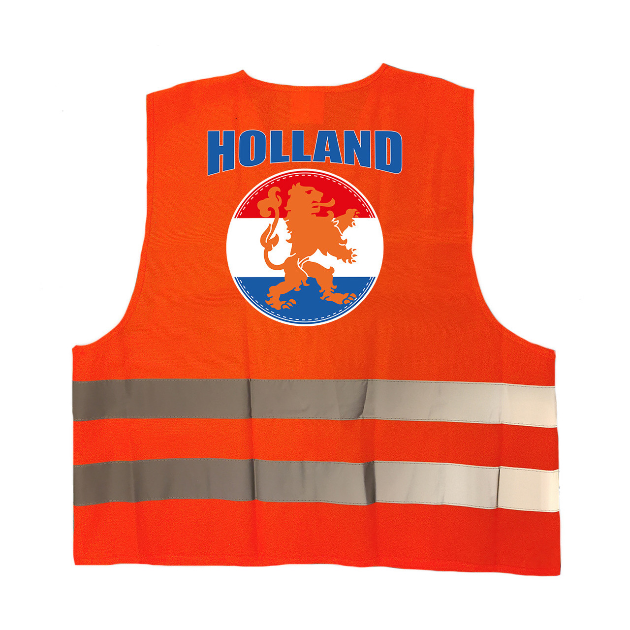 Veiligheidshesje Holland - met oranje leeuw - EK / WK supporter outfit - voor volwassenen