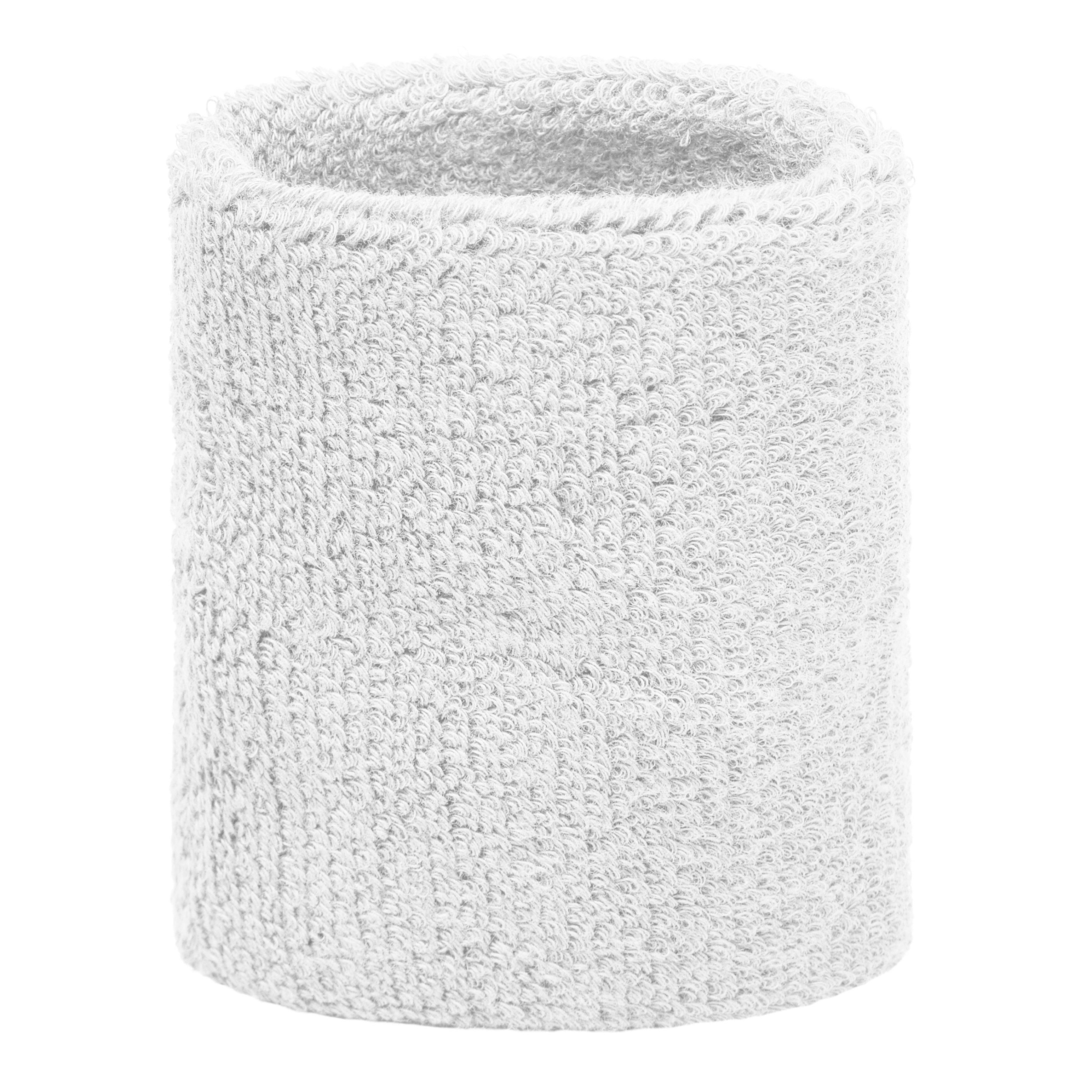 Witte zweetbandjes pols