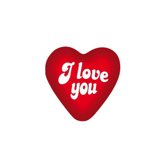 I love you decoratie bord 49 cm