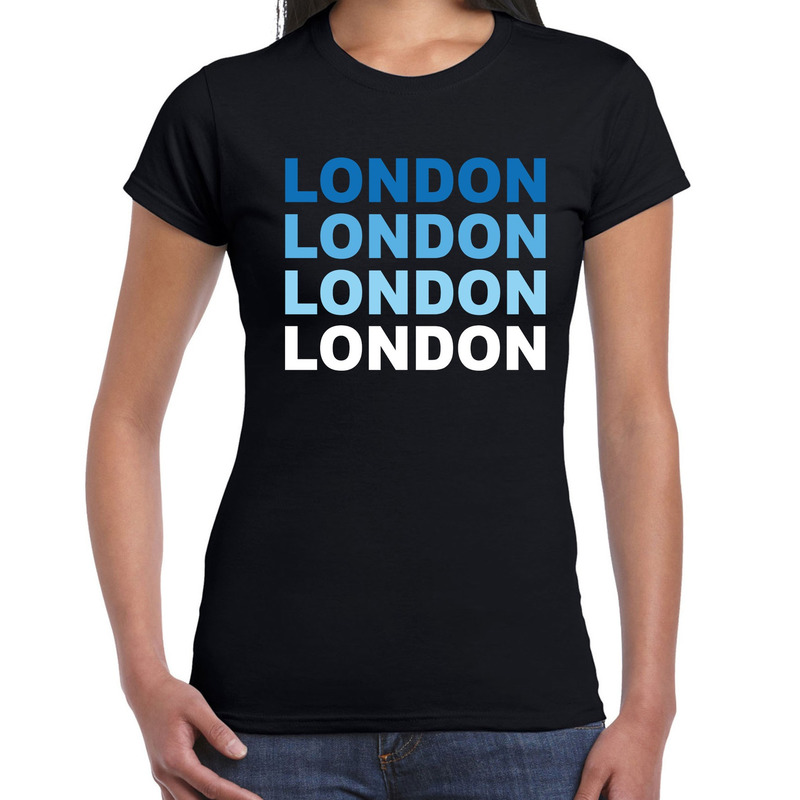 London / Londen t-shirt zwart voor dames
