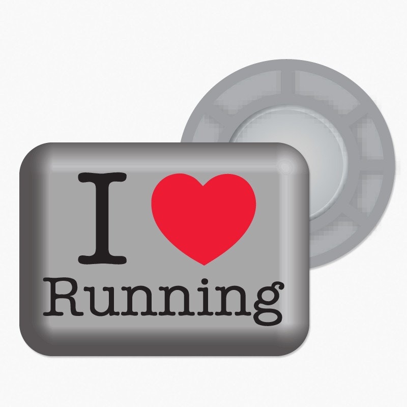 BibBits Startnummer Magneetjes I Love Running