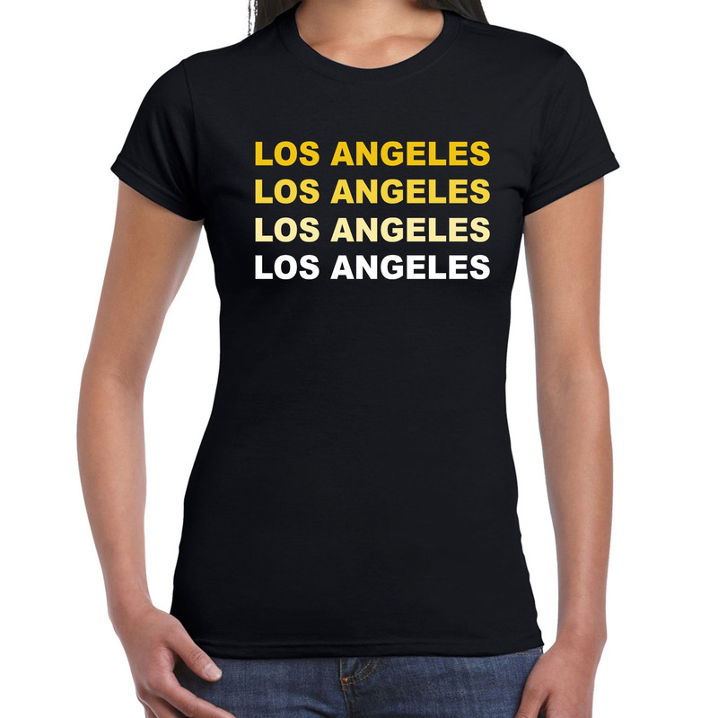 Los Angeles / L.A. t-shirt zwart voor dames