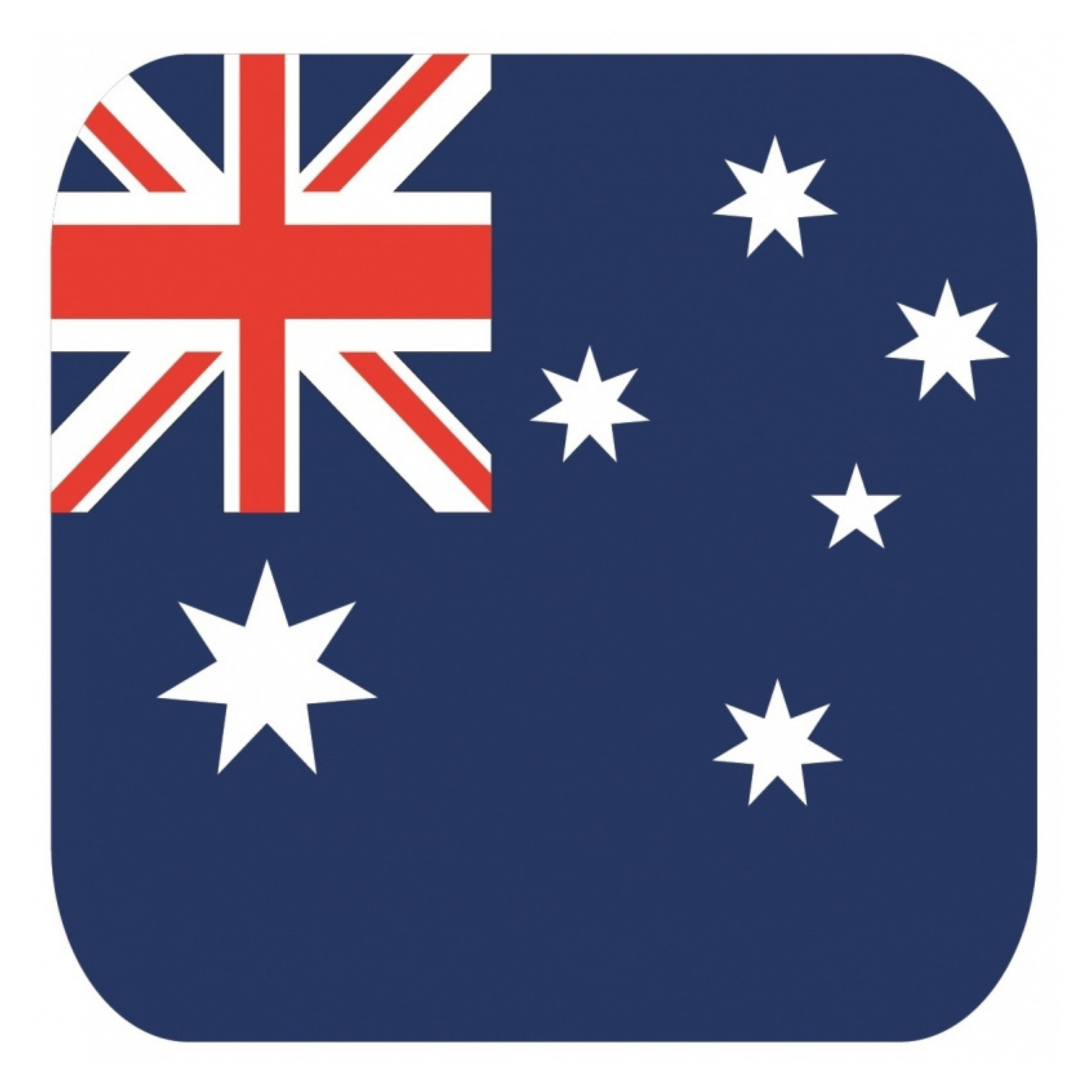 Bierviltjes Australie - 15x stuks - vierkant - landenthema - 9 x 9 cm - onderzetter