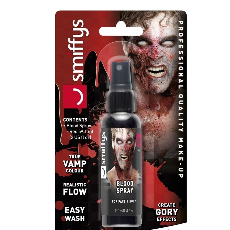 Kunstbloed spray - 59 ml - makkelijk afwasbaar - nepbloed - Halloween/horror