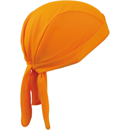 Myrtle Beach sport bandana - oranje - hoofddoek - polyester - volwassenen