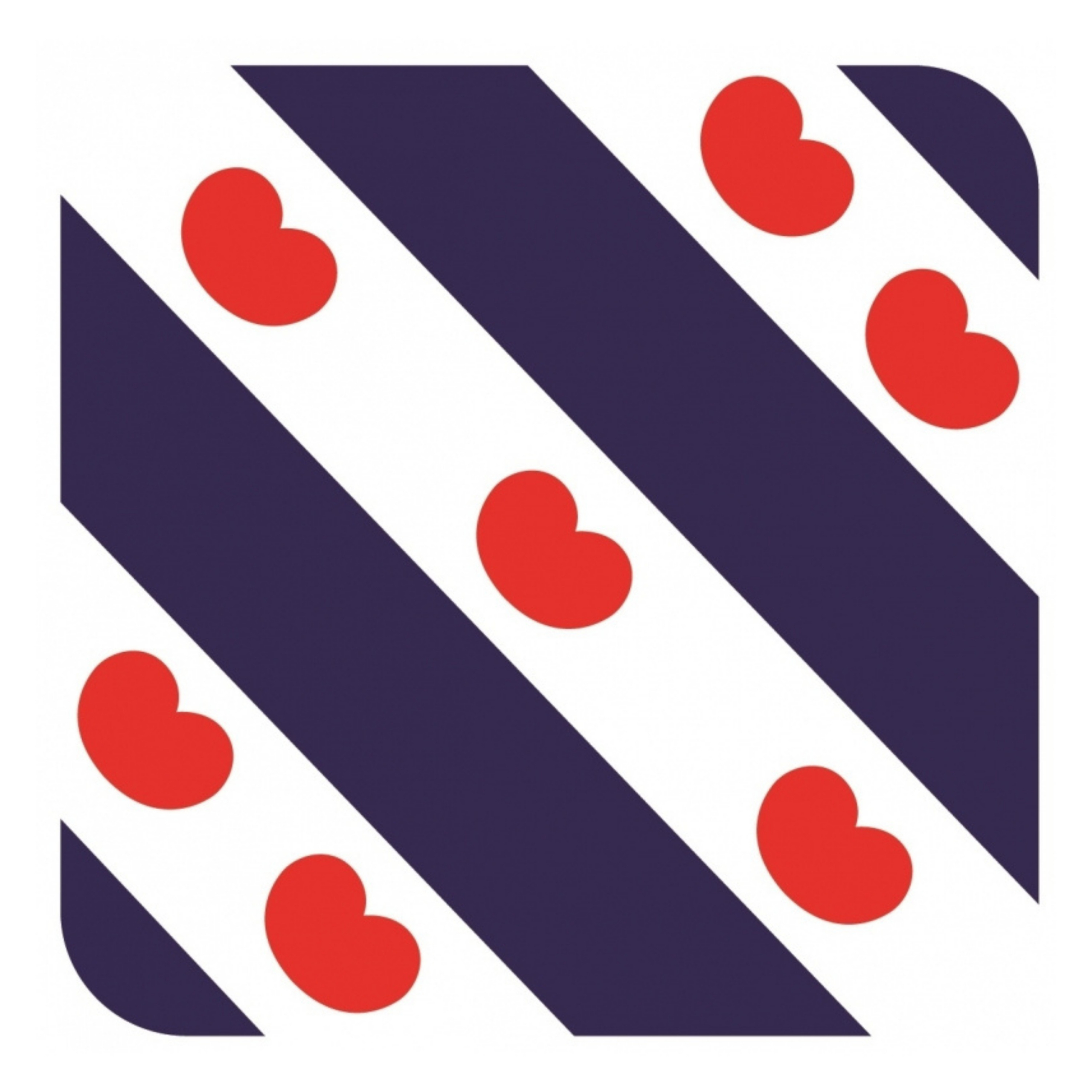 Bierviltjes Friesland - 15x stuks - vierkant - Holland - 9x9 cm