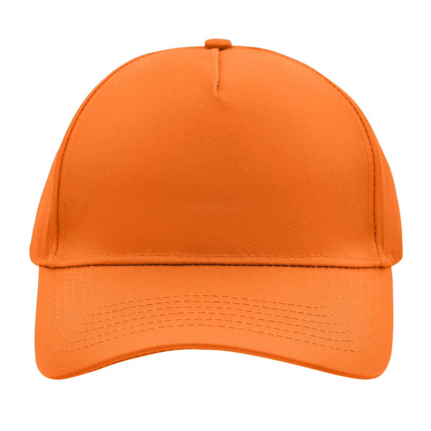 Baseball pet/cap - oranje - volwassenen - Voordelige caps - katoen