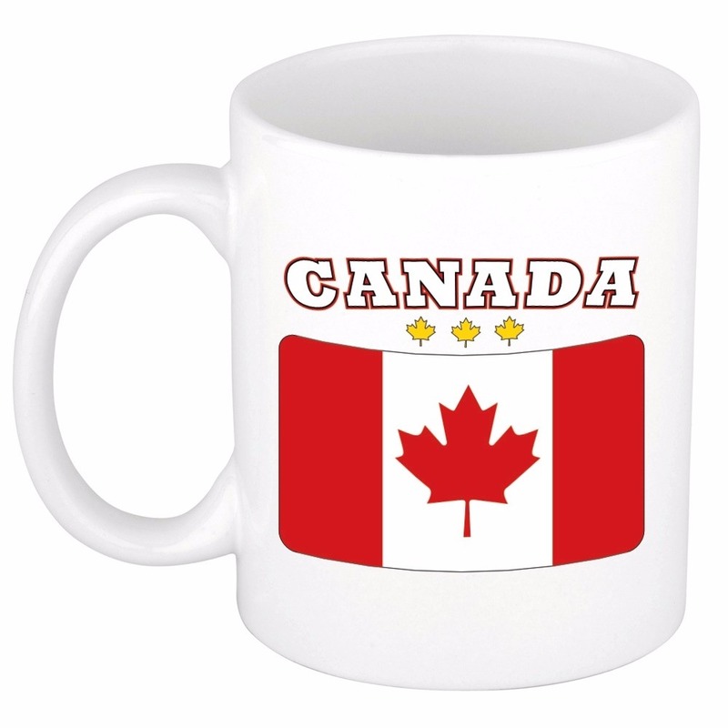 Vlag Canada koffiemok - drink beker supporters - Canadese vlag - 300 ml