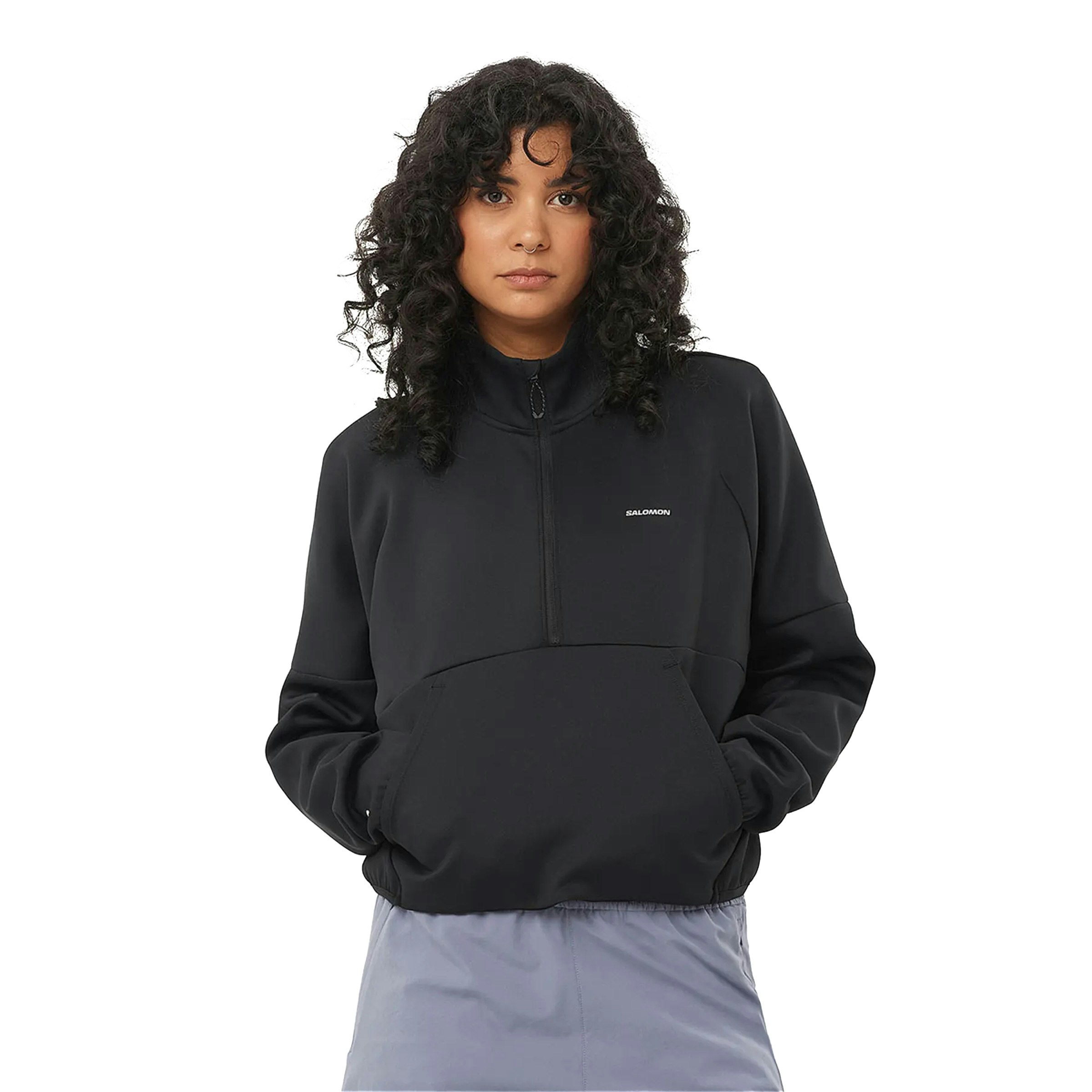 Salomon Shakeout Half Zip Crop Sweater Dames