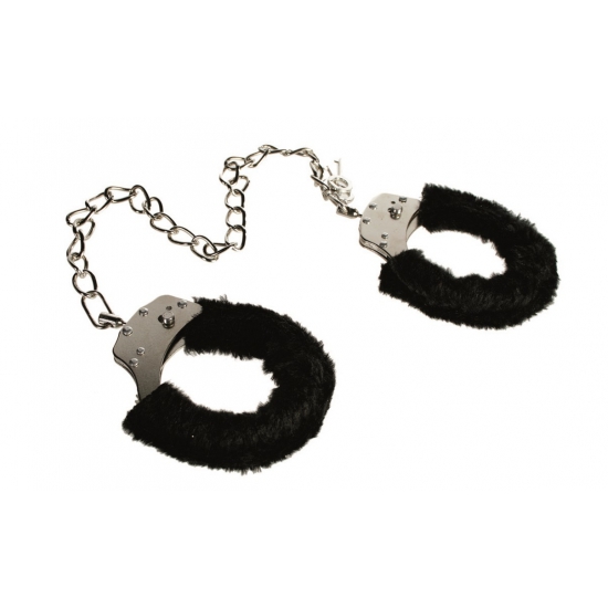 Enkelboeien met zwarte pluche