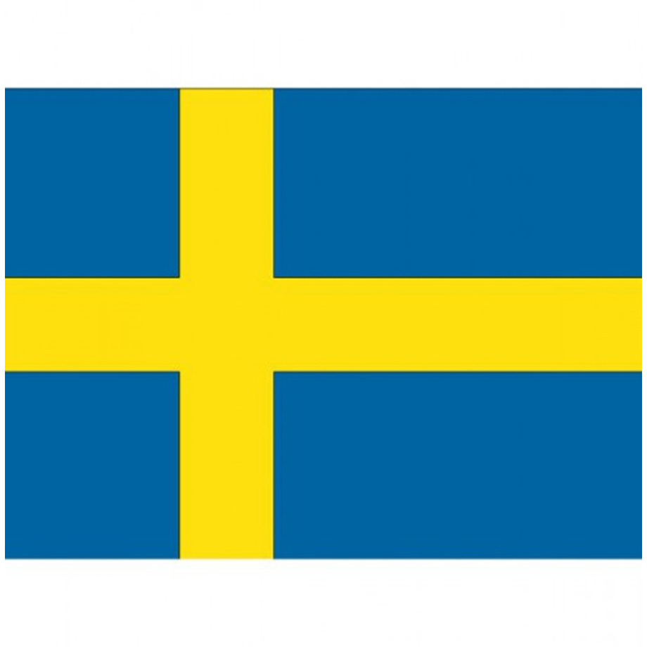 Vlag van Zweden stickers - 10x stuks - 7.5 x 10 cm - Binnen/buiten