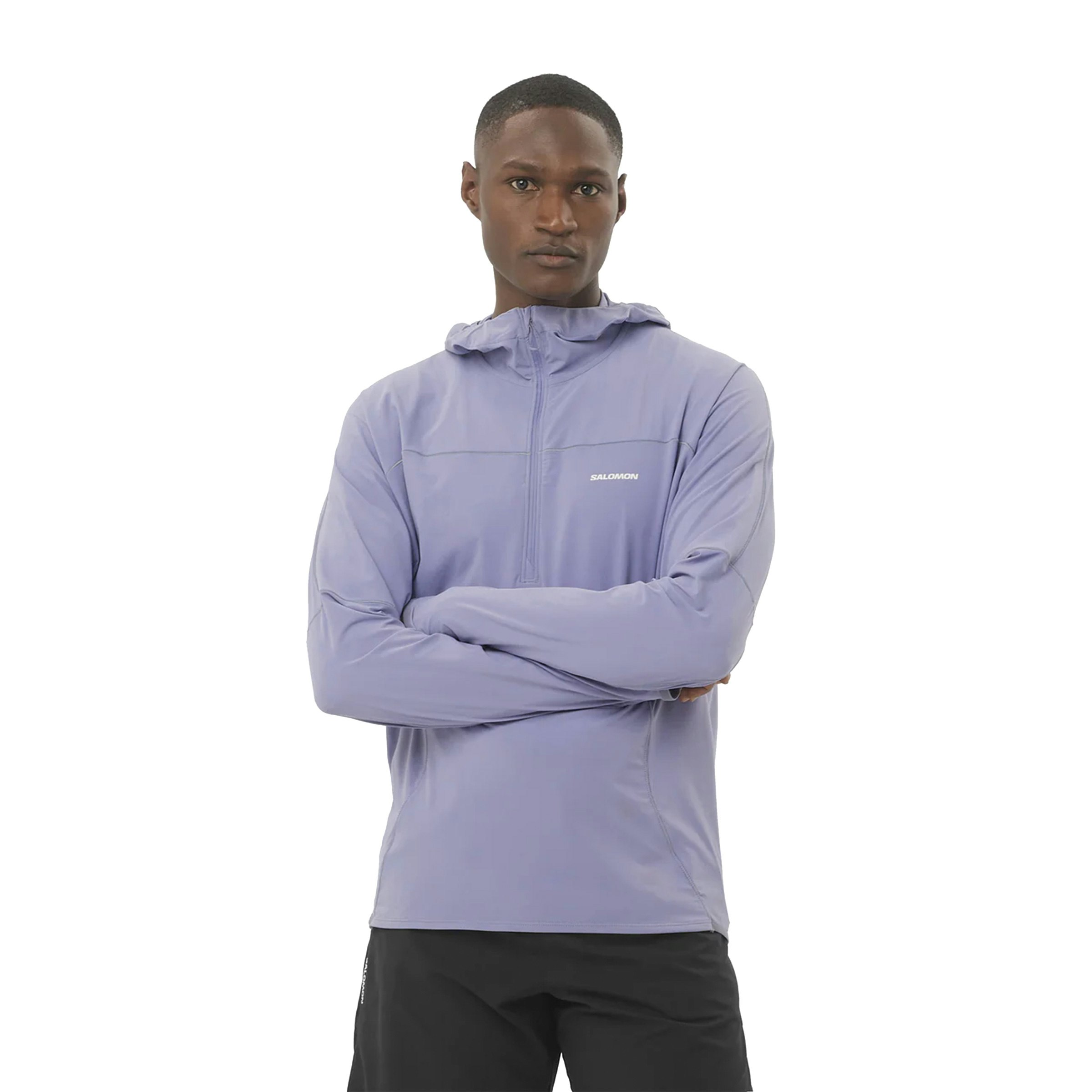 Salomon Sense Aero Hybrid Half Zip Hoodie Heren