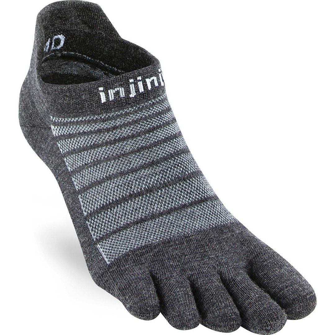 Injinji Run Lightweight No-Show Wool Socks Unisex