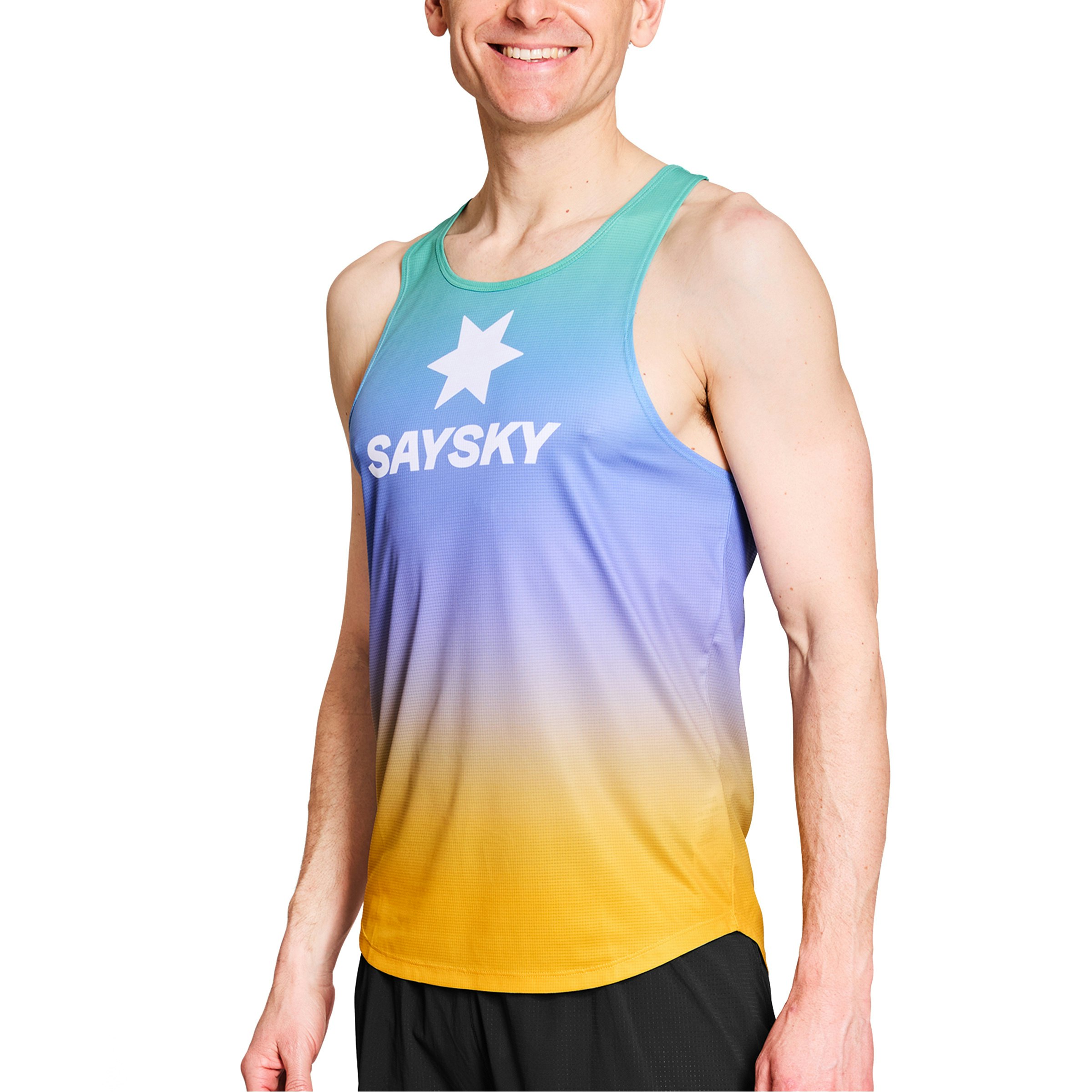 SAYSKY Drip Dye Flow Singlet Heren