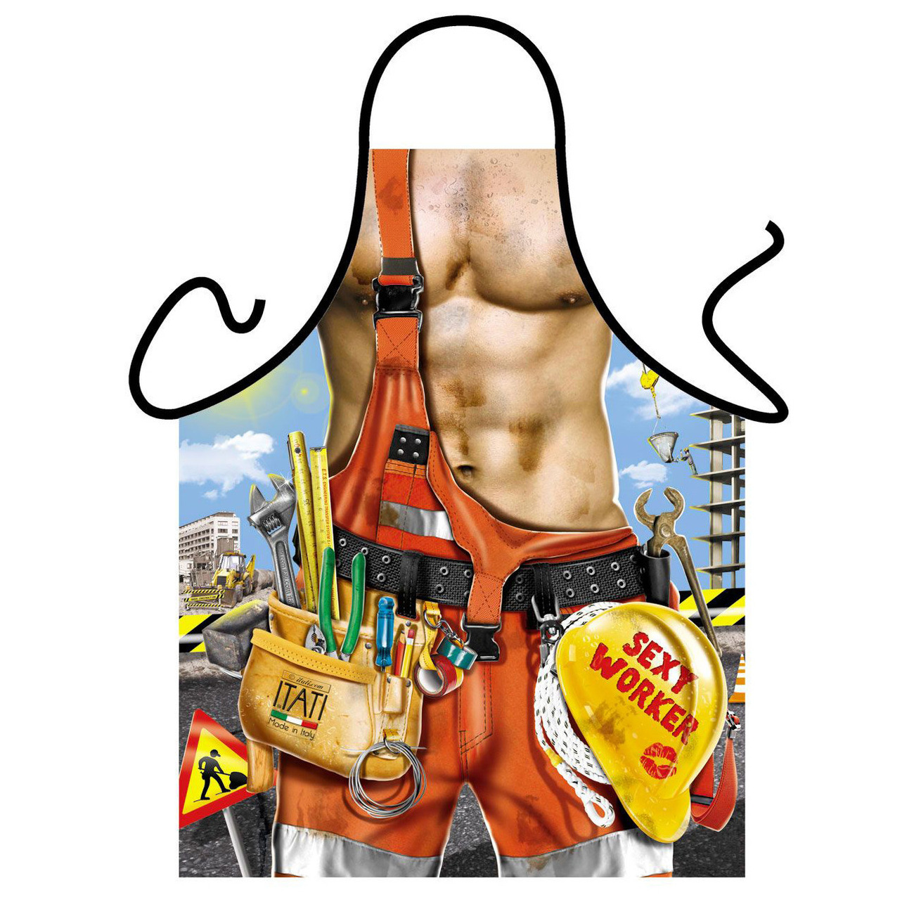 Verkleedkleding schort Bouwvakker