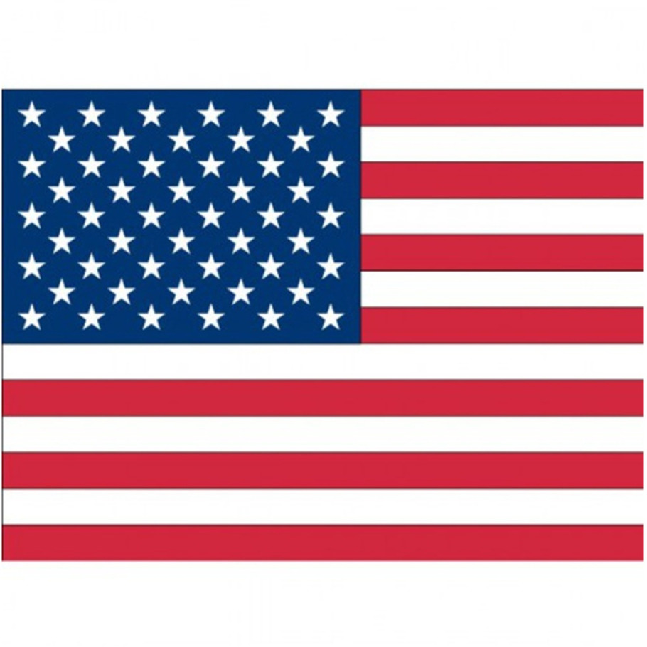 Vlag van USA/Amerika stickers - 7.5 x 10 cm - Binnen/buiten