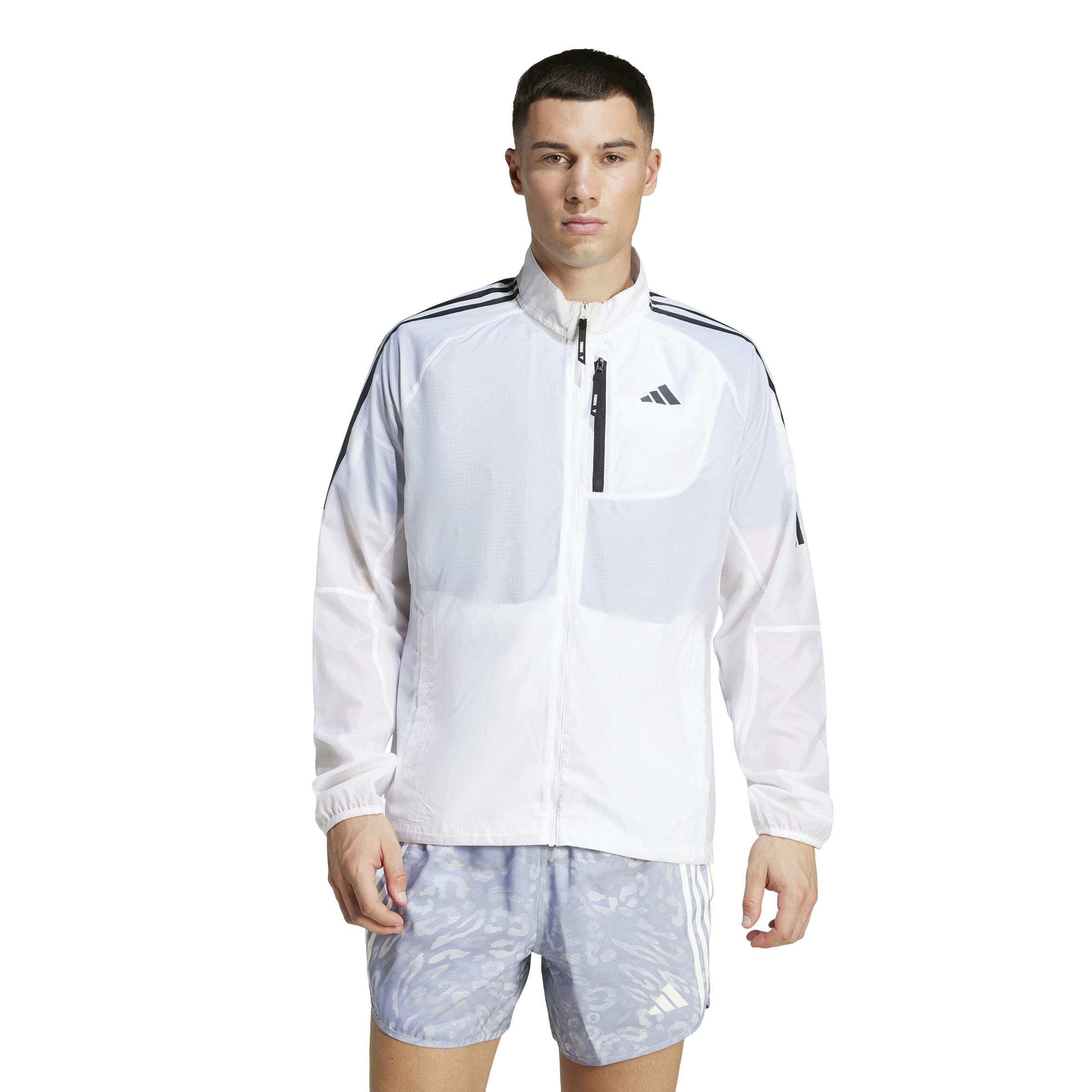 adidas Own The Run 3 Stripes Jacket Heren