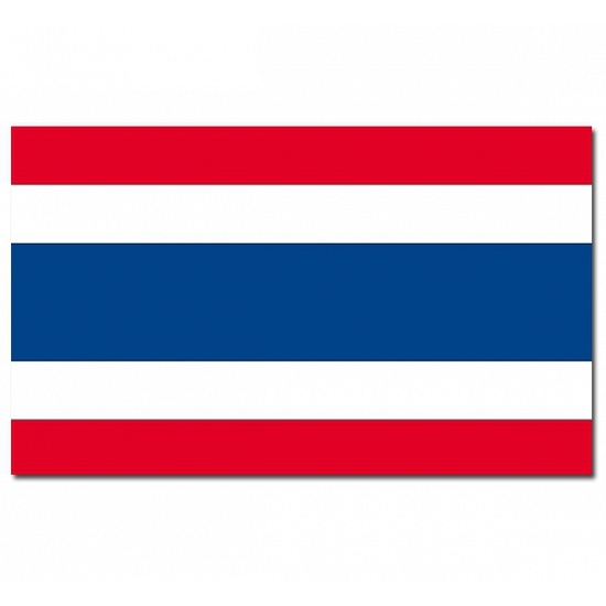 Vlag Thailand - 90 x 150 cm - Thaise Vlag - Thailand
