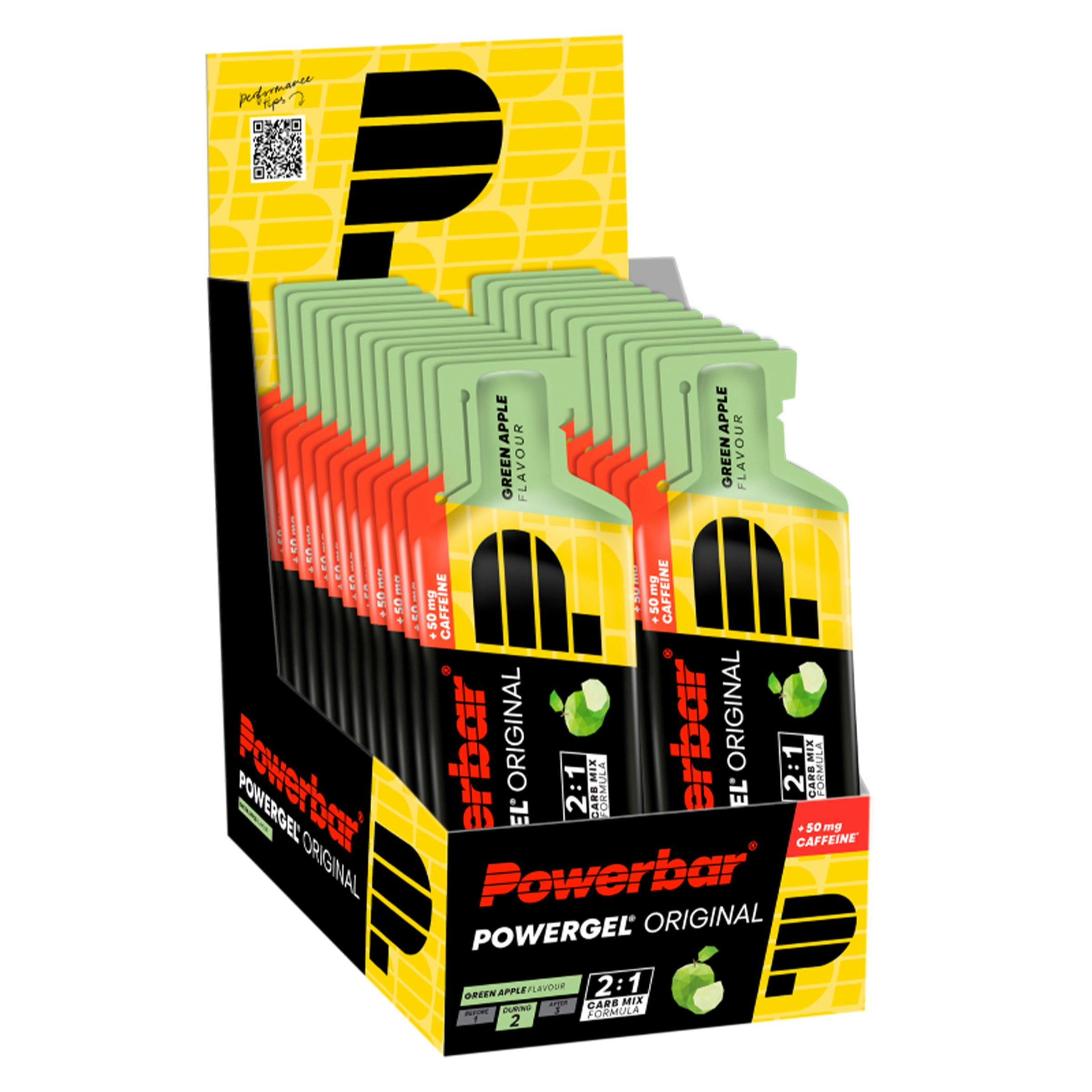 Powerbar Powergel + Cafeine Green Apple 41g Box