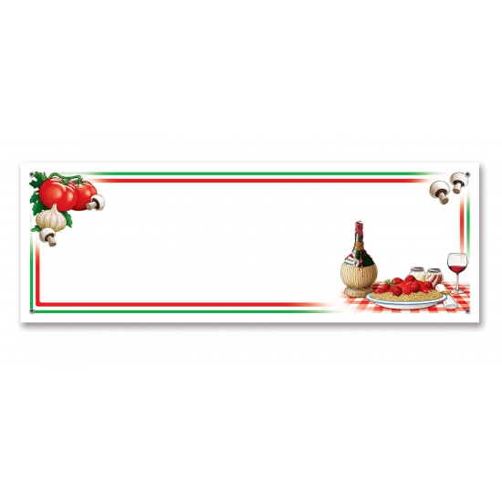 Italie versiering banner 152 x 53 cm