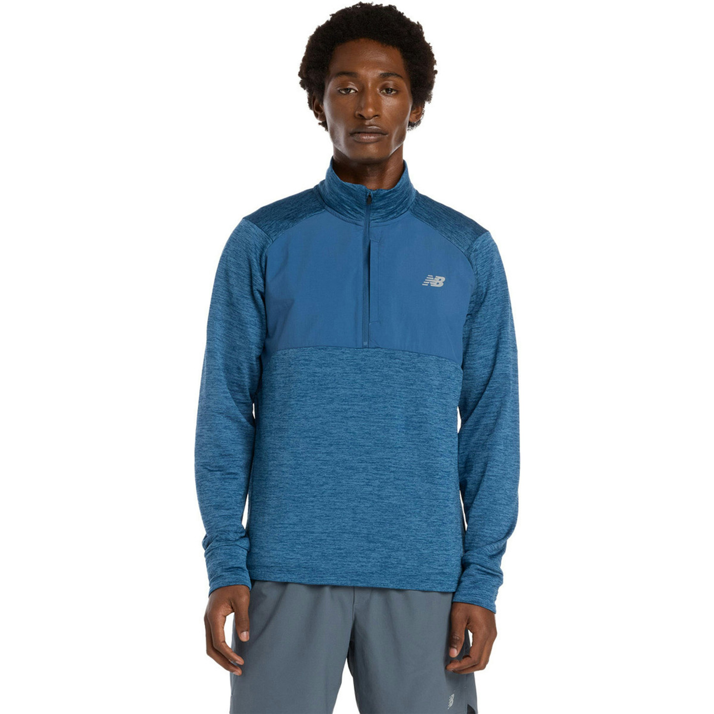 New Balance Athletics Heat Grid Half Zip Shirt Heren